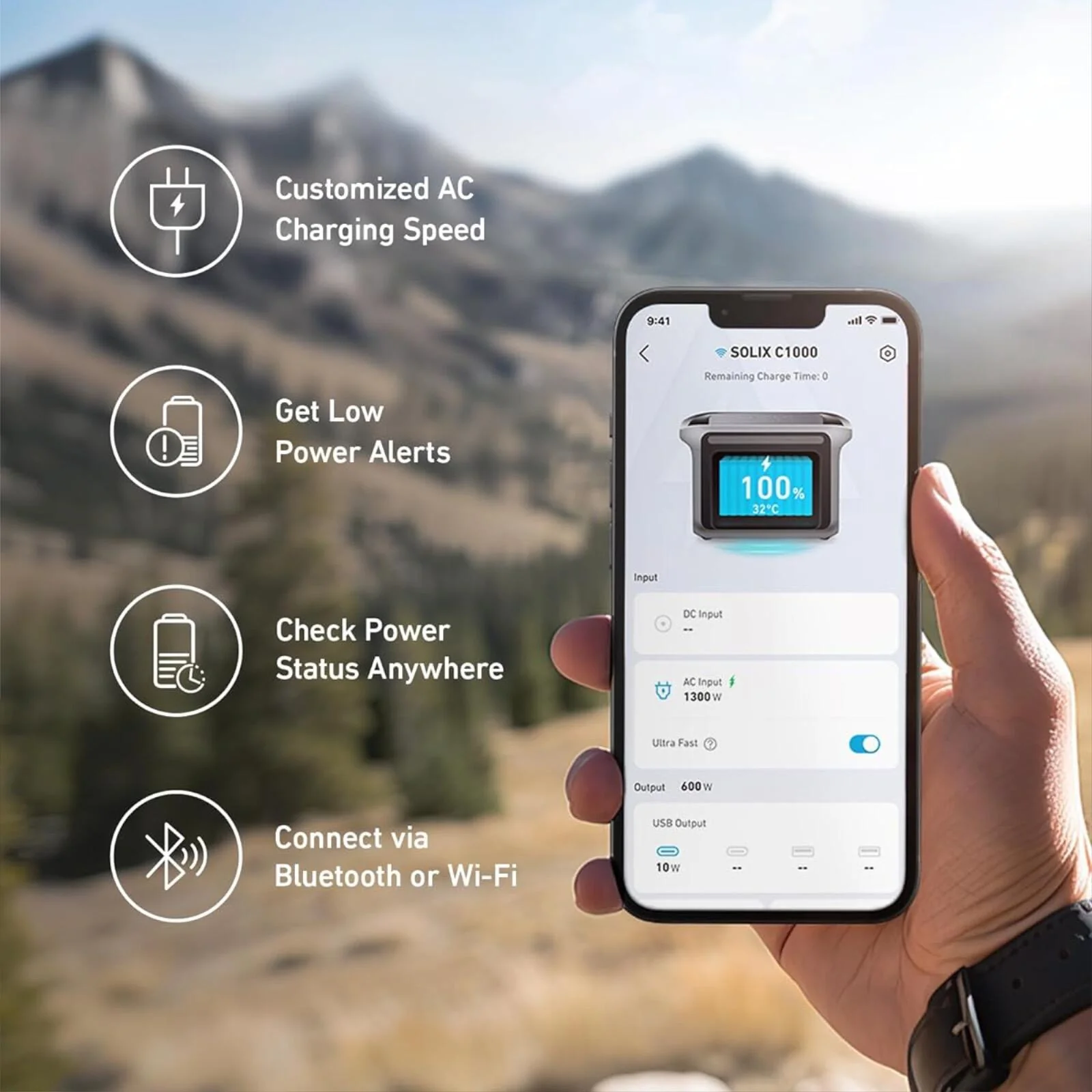 Anker SOLIX C1000X 1056Wh 1800w Portable Battery Power Station 5 Year Warranty - Image 9