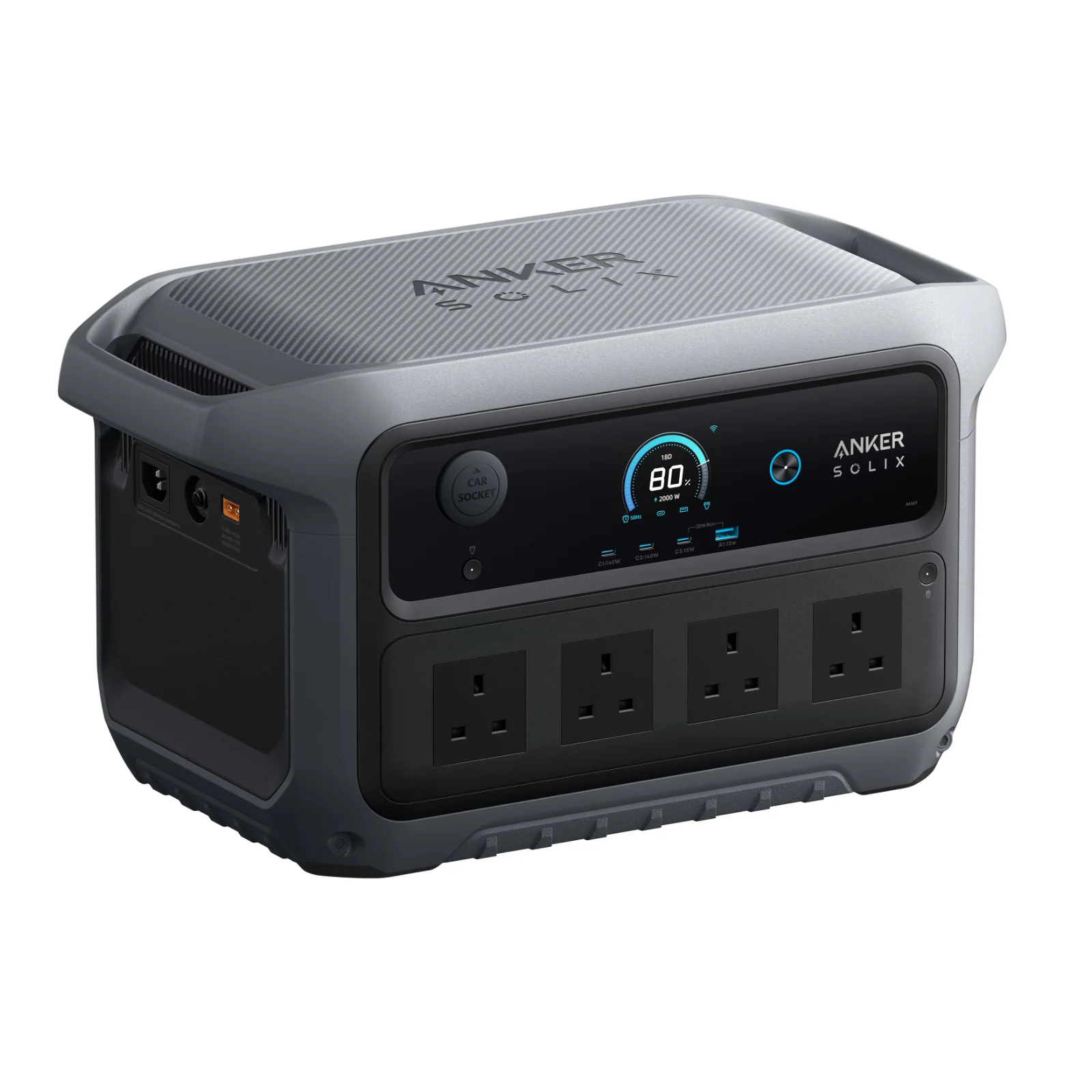 Anker SOLIX C2000 Gen 2 Portable Battery Power Station + Alternator Charger - Image 4
