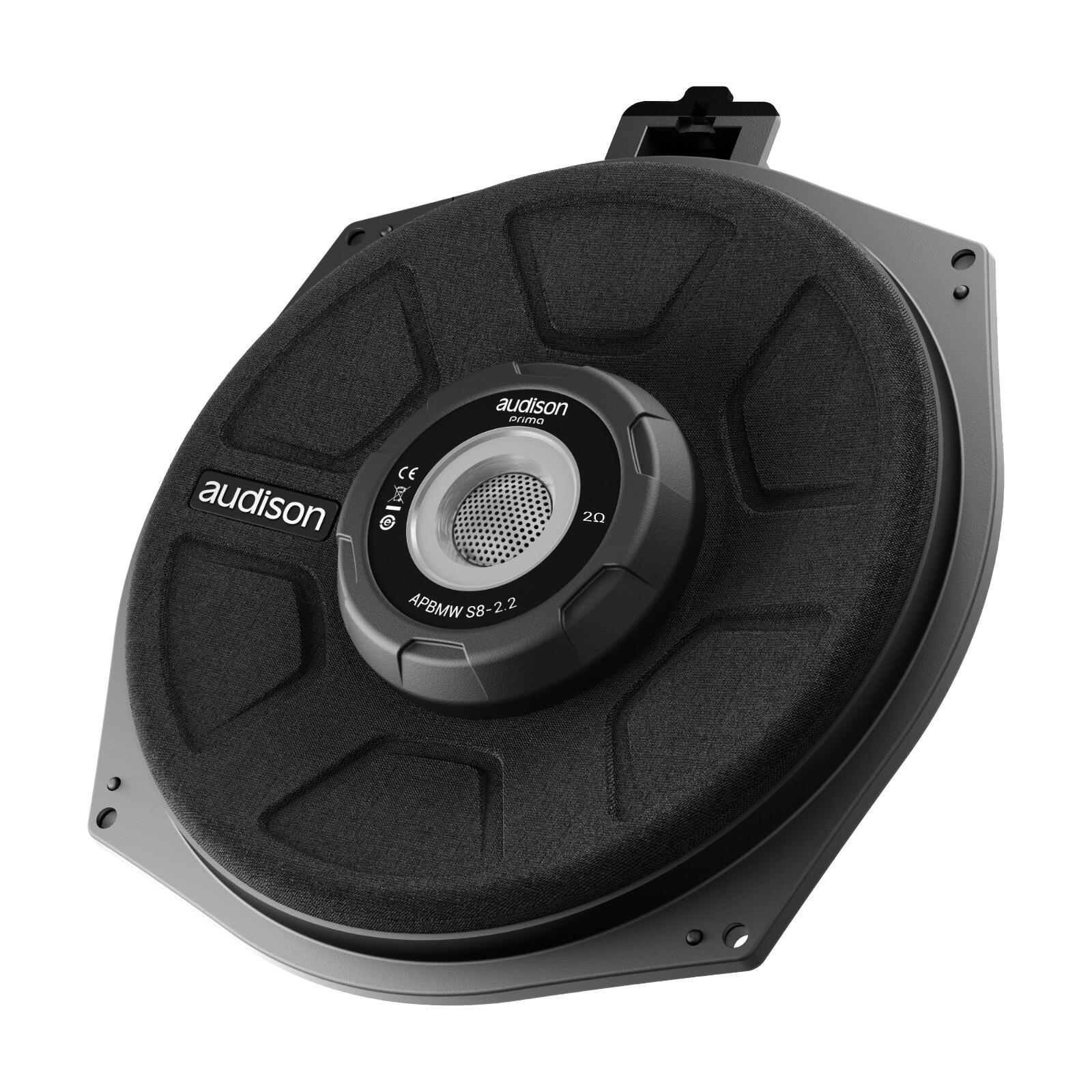 Audison Prima APBMW S8-2.2 Pair 2ohm Plug & Play Under Seat Subwoofers BMW 150w - Image 3