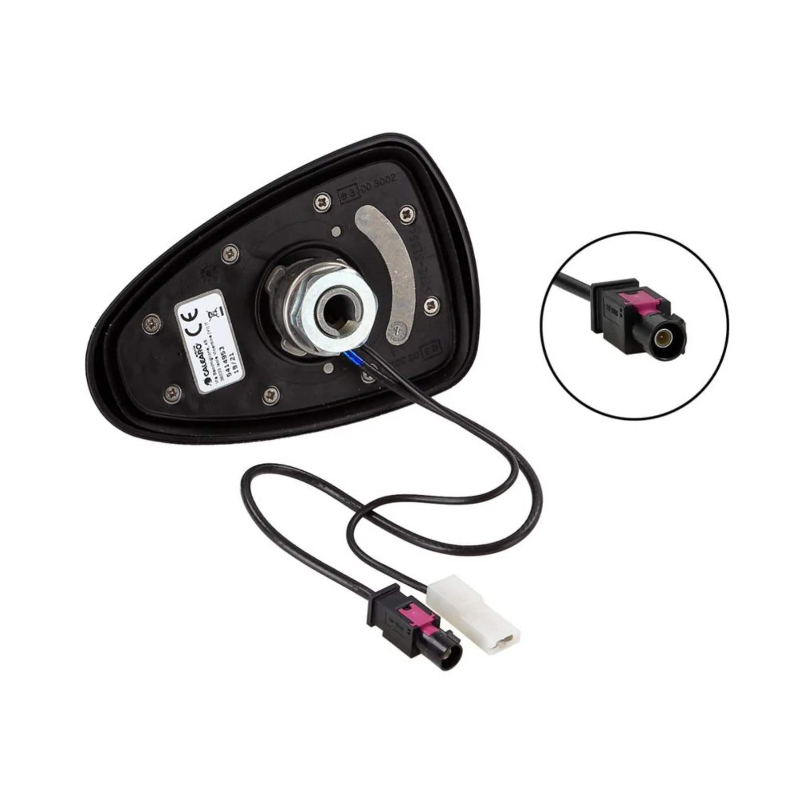 Calearo DAB Aerial Roof Mount Shark Fin DAB+ Digital Radio Antenna Black 7677820 - Image 3