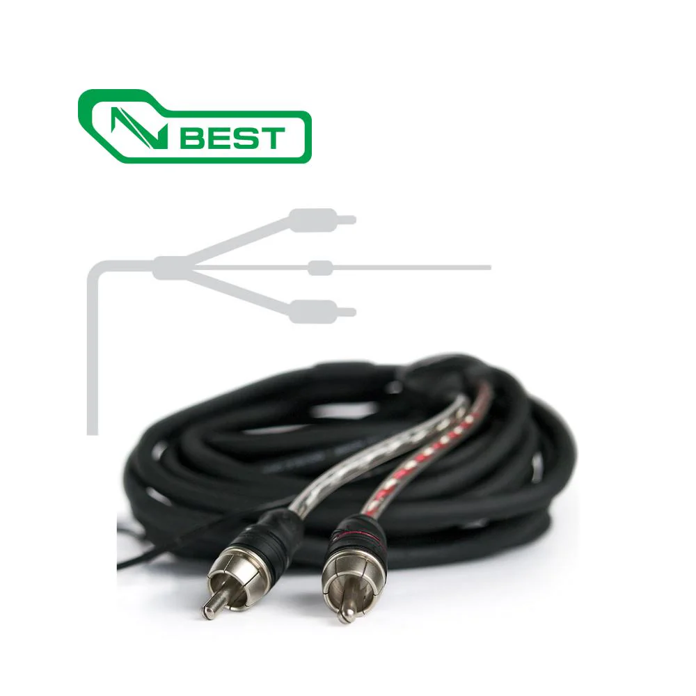 Connection Best BT2 250 2.5m 8.2 ft 2 Channel Car RCA Amp Cable Lead - Image 2