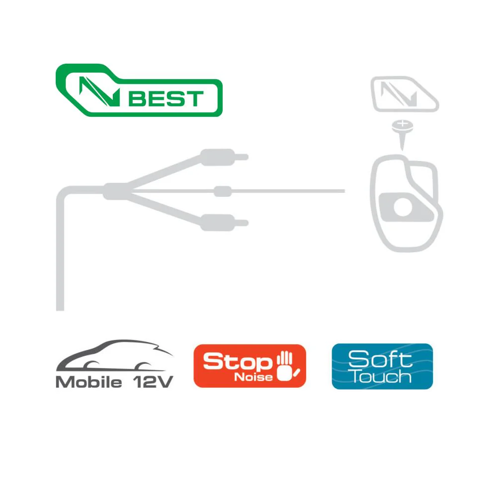 Connection Best BT2 450 4.5m 14.8 ft 2 Channel Car RCA Amp Cable Lead - Image 3