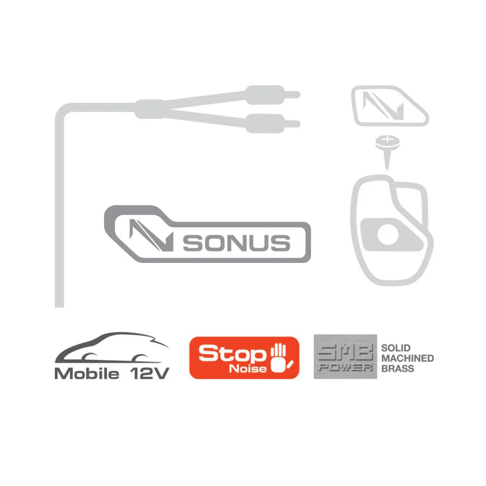 Connection Sonus ST2 050 0.5m 1.6 ft 2 Channel Car RCA Amp Cable Lead - Image 2