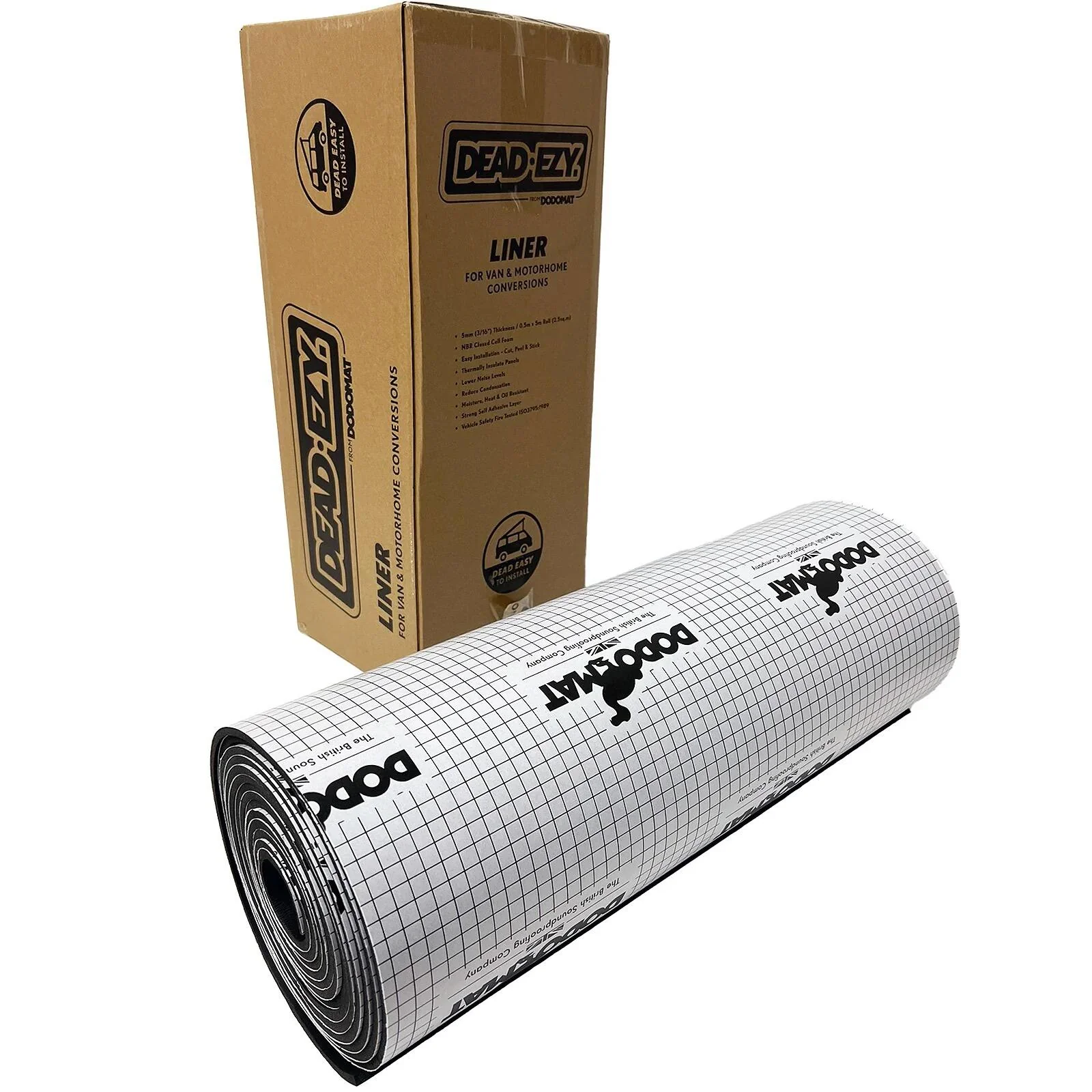 Dodo Mat DEAD-EZY Liner 5m Roll Car Van Insulation 5mm Sound Proofing 2.5sq.m - Image 6