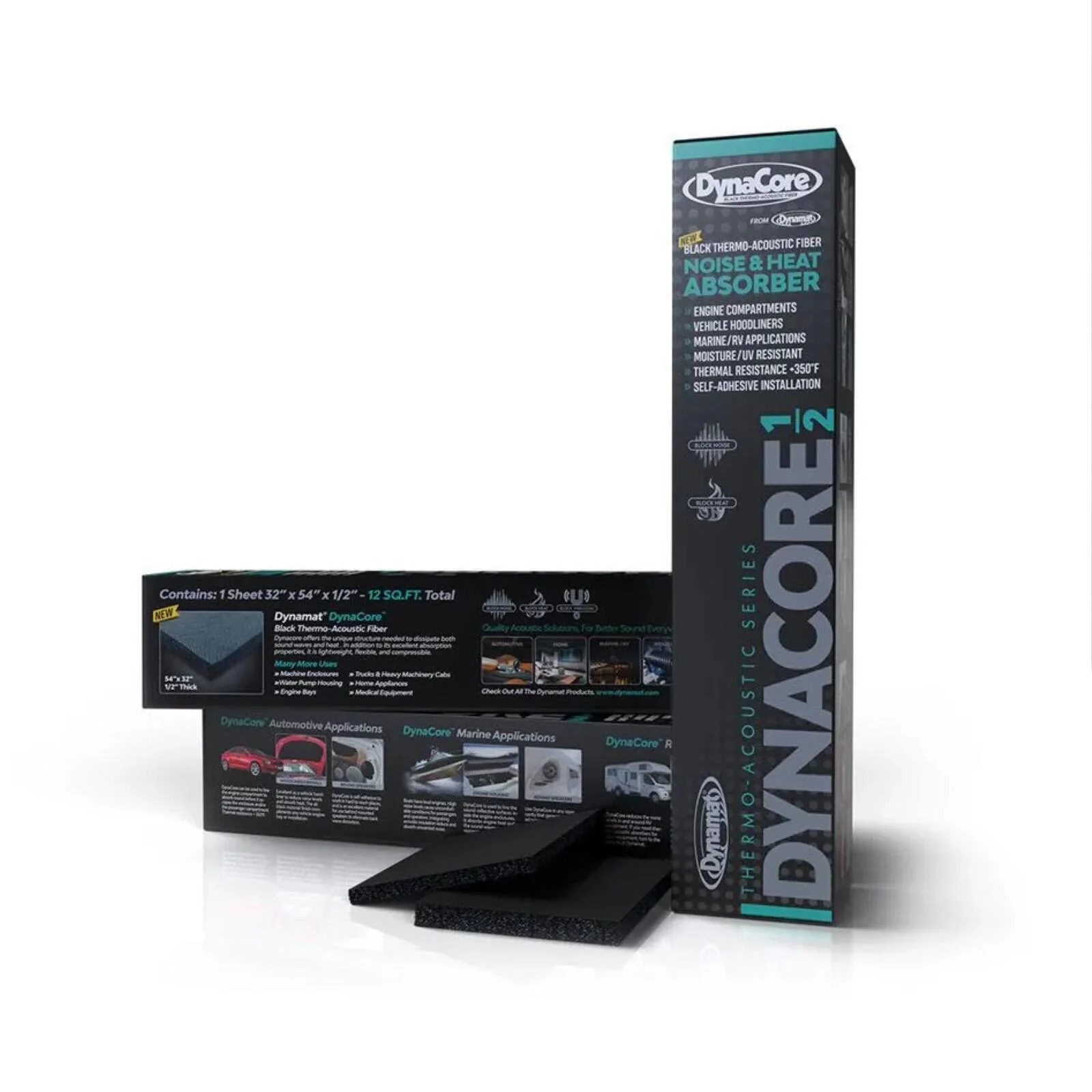 Dynamat DynaCore 1/2 Inch 12mm Thermal Acoustic Foam Noise & Heat Reduction