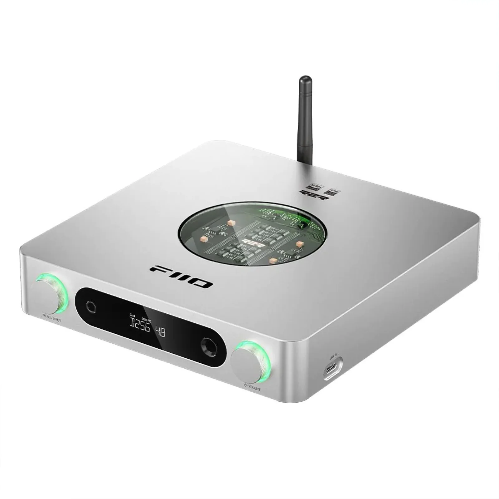 Fiio K13 R2R Compact Desktop DAC and Headphone Amplifier Bluetooth Hi-Res Silver