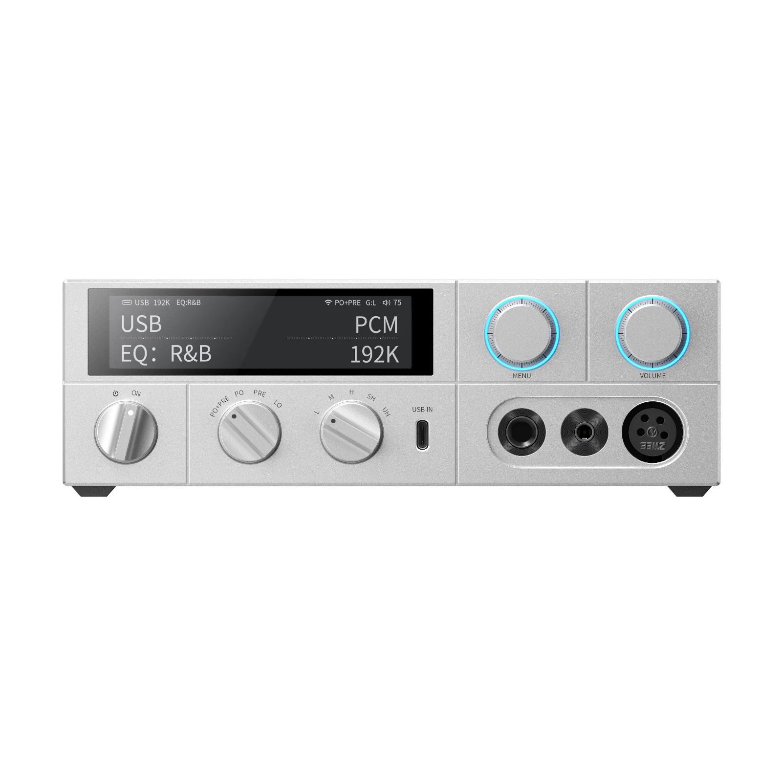 FiiO K15 Desktop DAC and Headphone Amplifier Bluetooth Media Streamer Silver