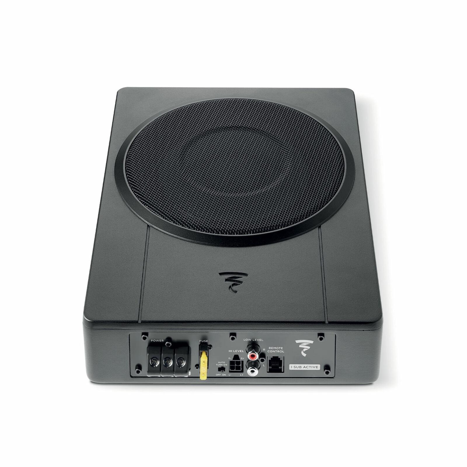 Focal ISUB Active Compact Under Seat Sub Amplified 8 Inch Car Subwoofer 130w RMS - Image 2