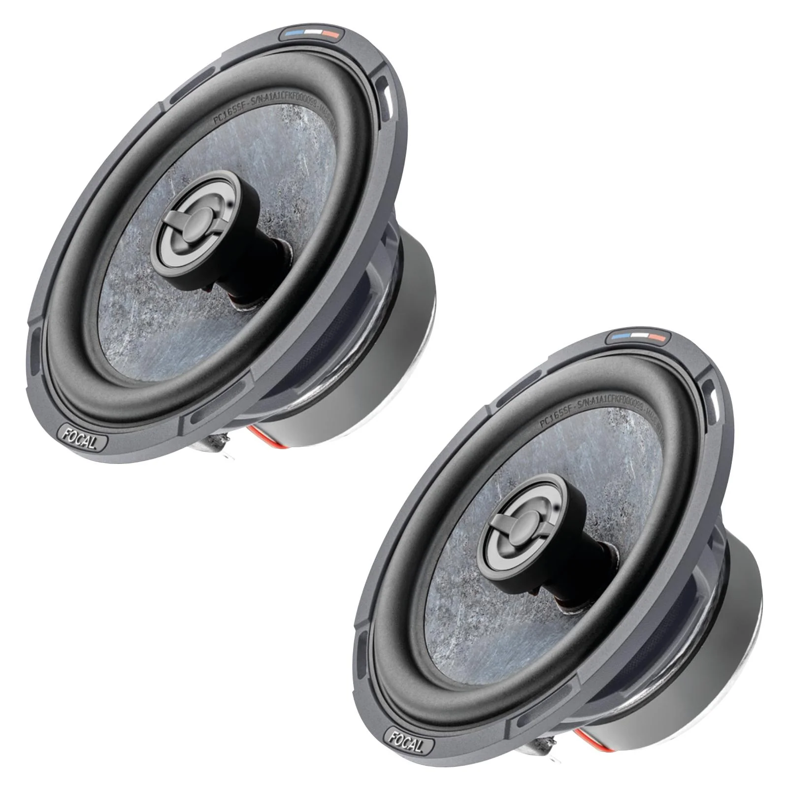 Focal PC 165 SF Slate Fibre Series 6.5" 2 Way Car Door Coaxial Speakers 80w RMS