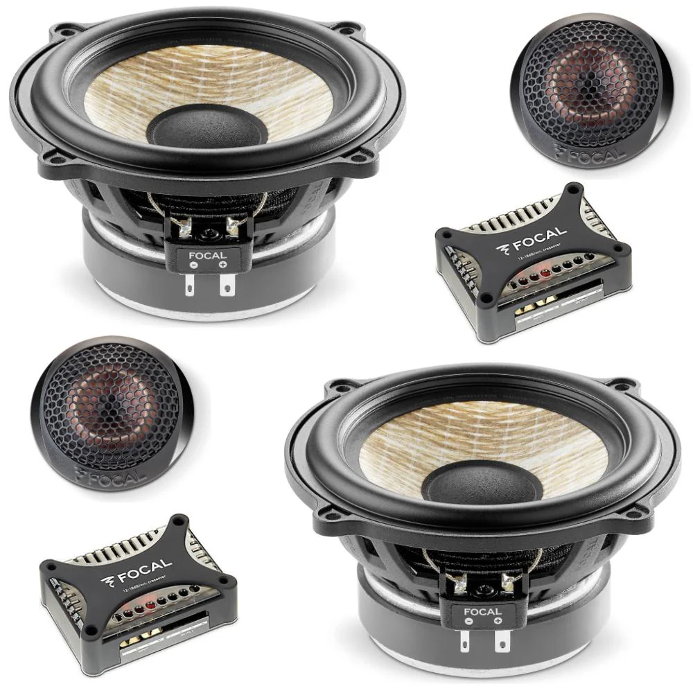 Focal PS130FE Flax Evo Series 2 Way 5" Car Door Component Speakers 60w RMS