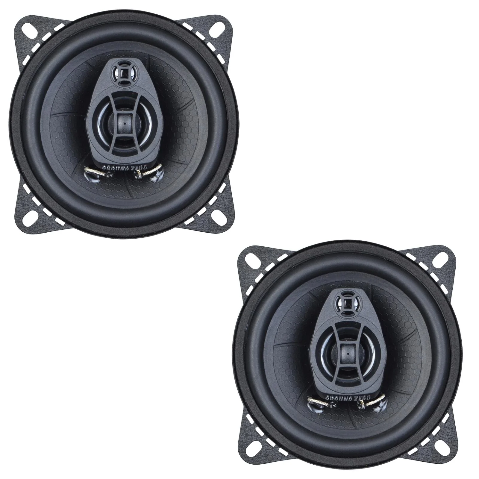 Ground Zero Iridium GZIF 4.0 10cm 2 Way Car Van Coaxial Door Speakers 60w RMS