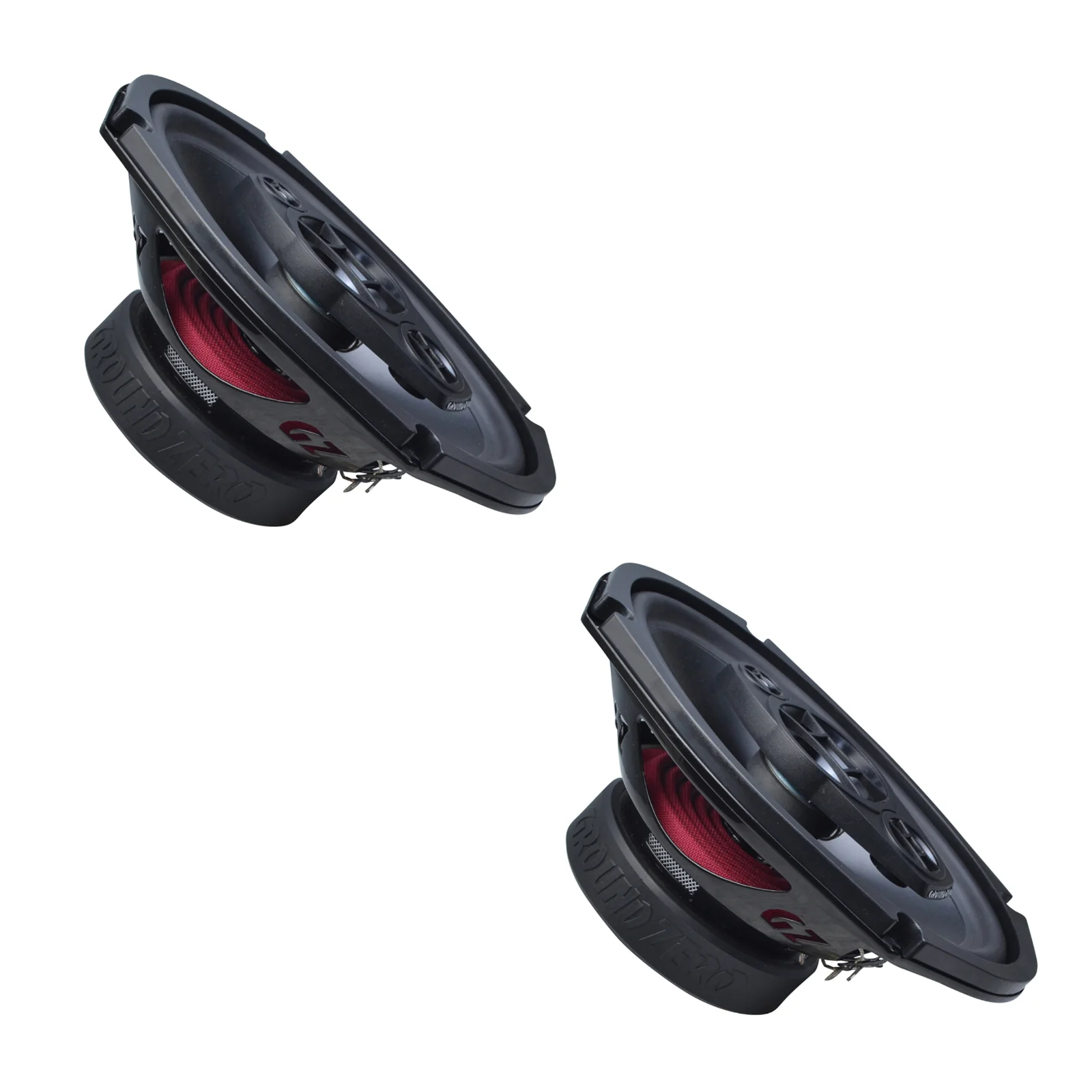 Ground Zero Radioactive GZRF 69SQX 6x9 Inch 3 Way Coaxial Speakers 130w RMS