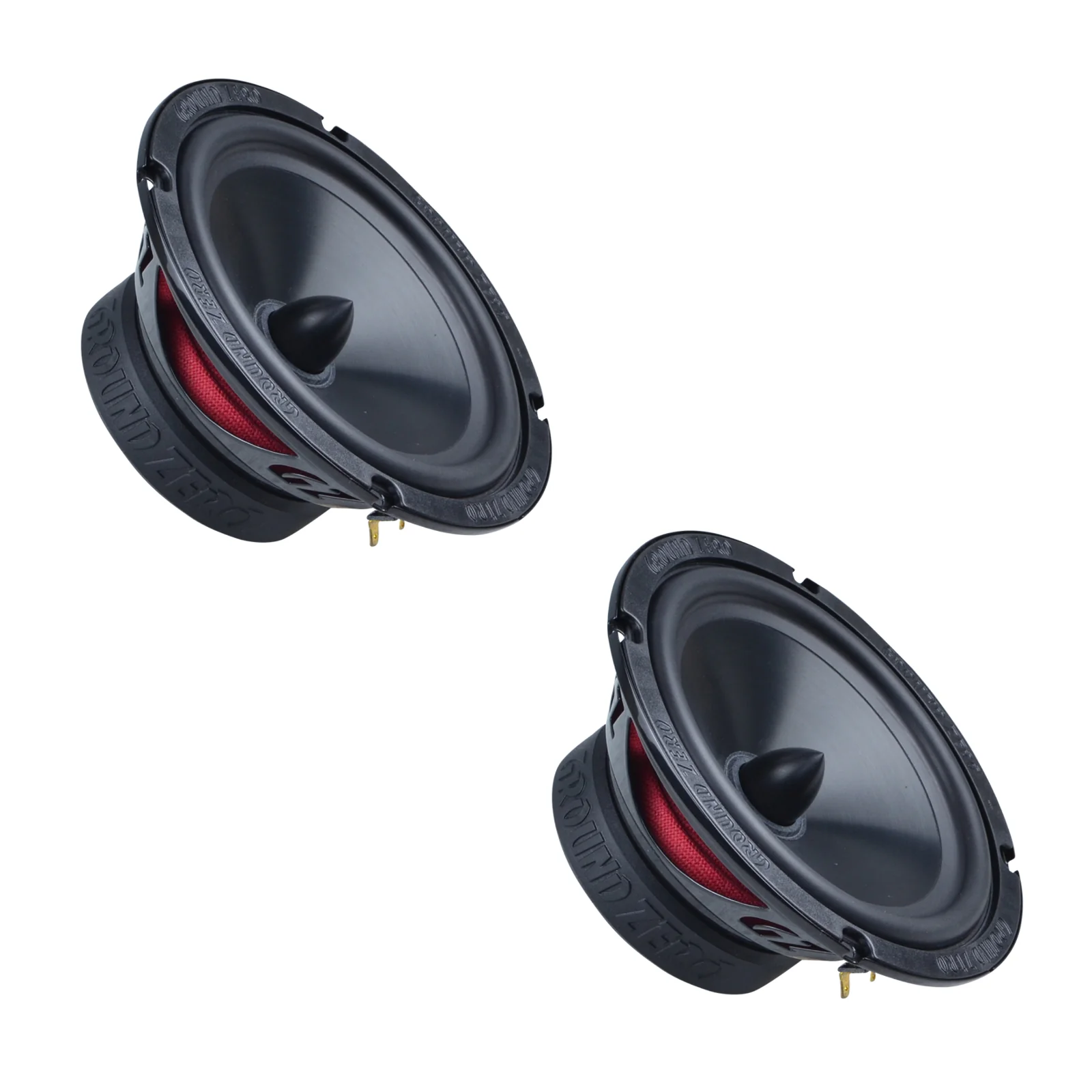 Ground Zero Radioactive GZRK 165SQX 6.5 Inch High Power Mid Bass Woofer 120w RMS