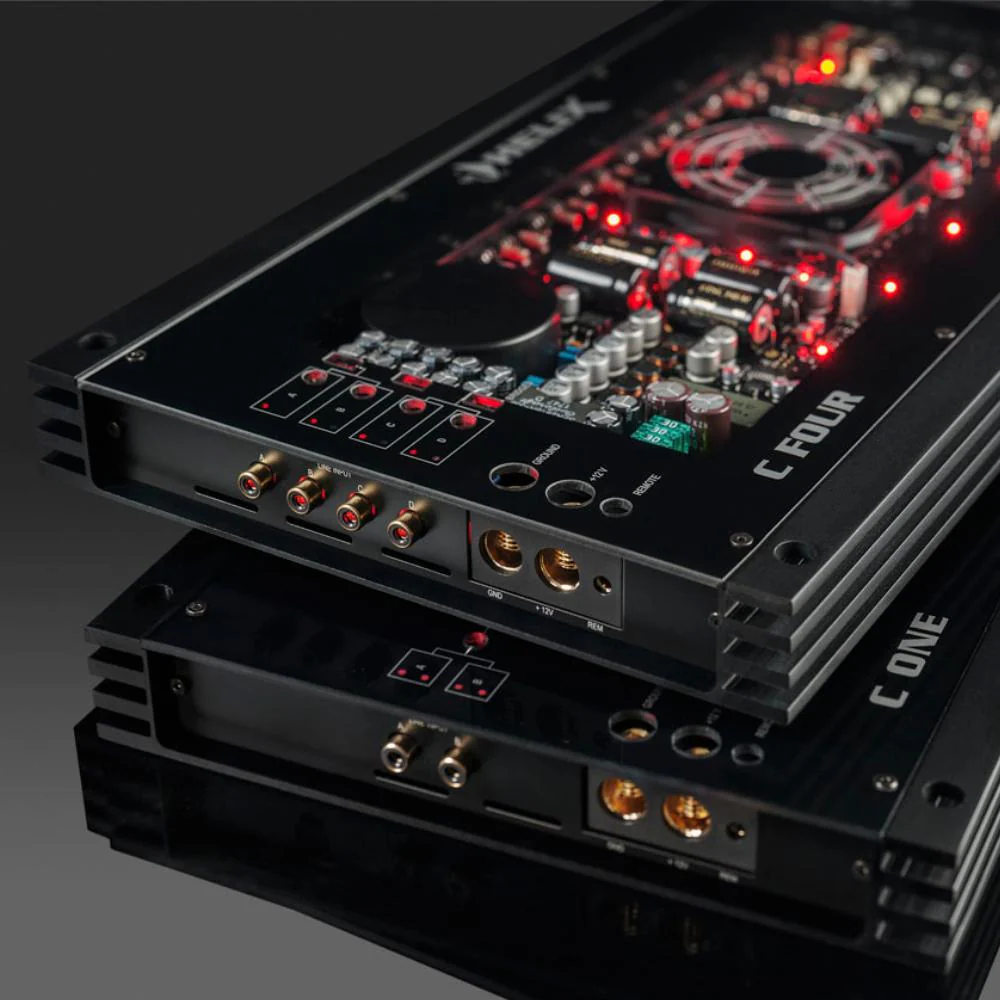 Helix C Four 4 Channel Class A B High End Amplifier Active Crossover 4x150w RMS - Image 6