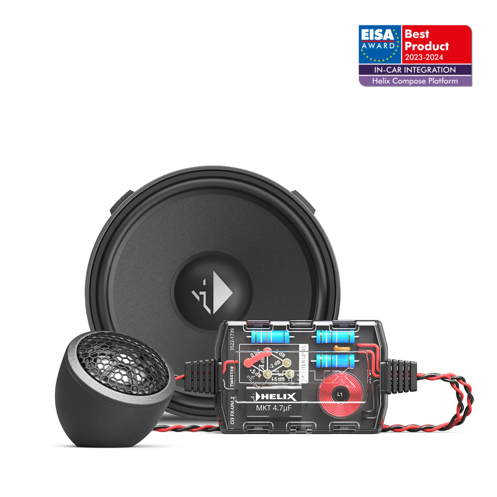 Helix Compose i3 Ci3 K100.2FM-S3 Component 4 Inch FlexMount Speakers 80w RMS - Image 2