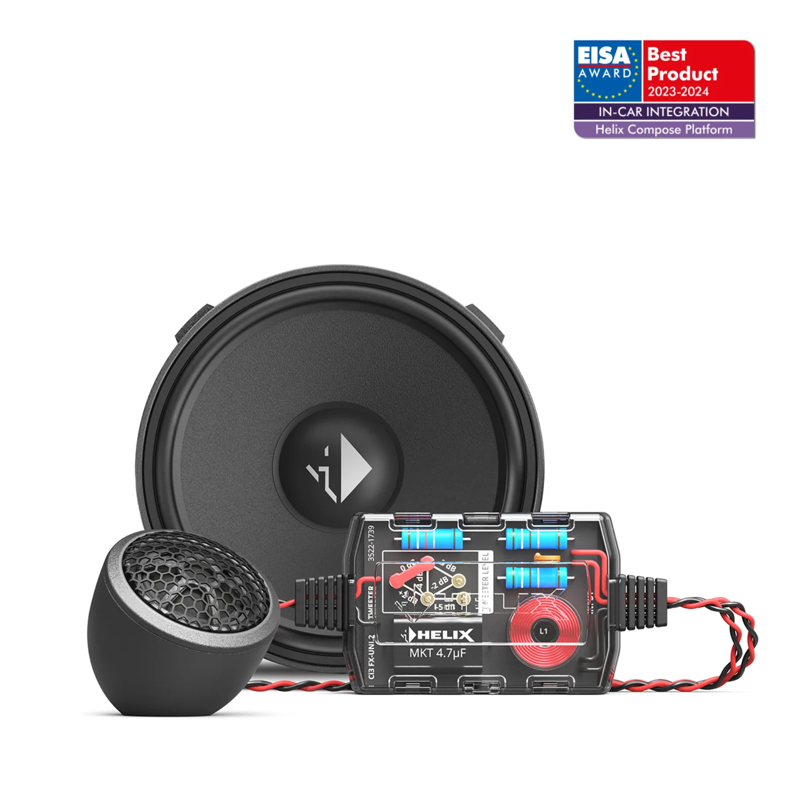 Helix Compose i3 Ci3 K100.2FM-S3 MK2 Component 4 Inch FlexMount Speakers 80w RMS - Image 2
