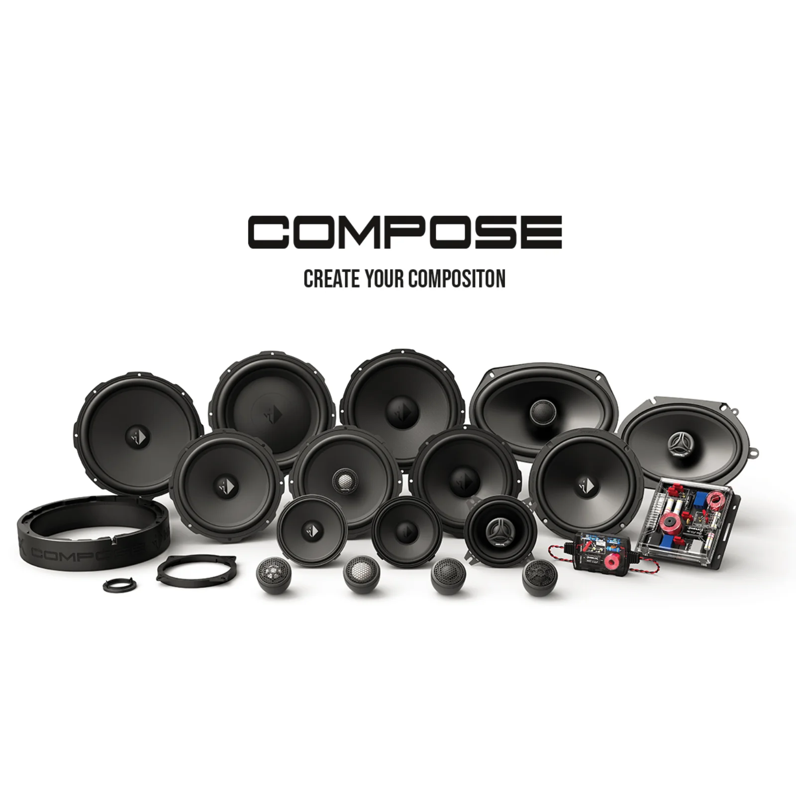Helix Compose i3 Ci3 K100.2FM-S3 MK2 Component 4 Inch FlexMount Speakers 80w RMS - Image 6