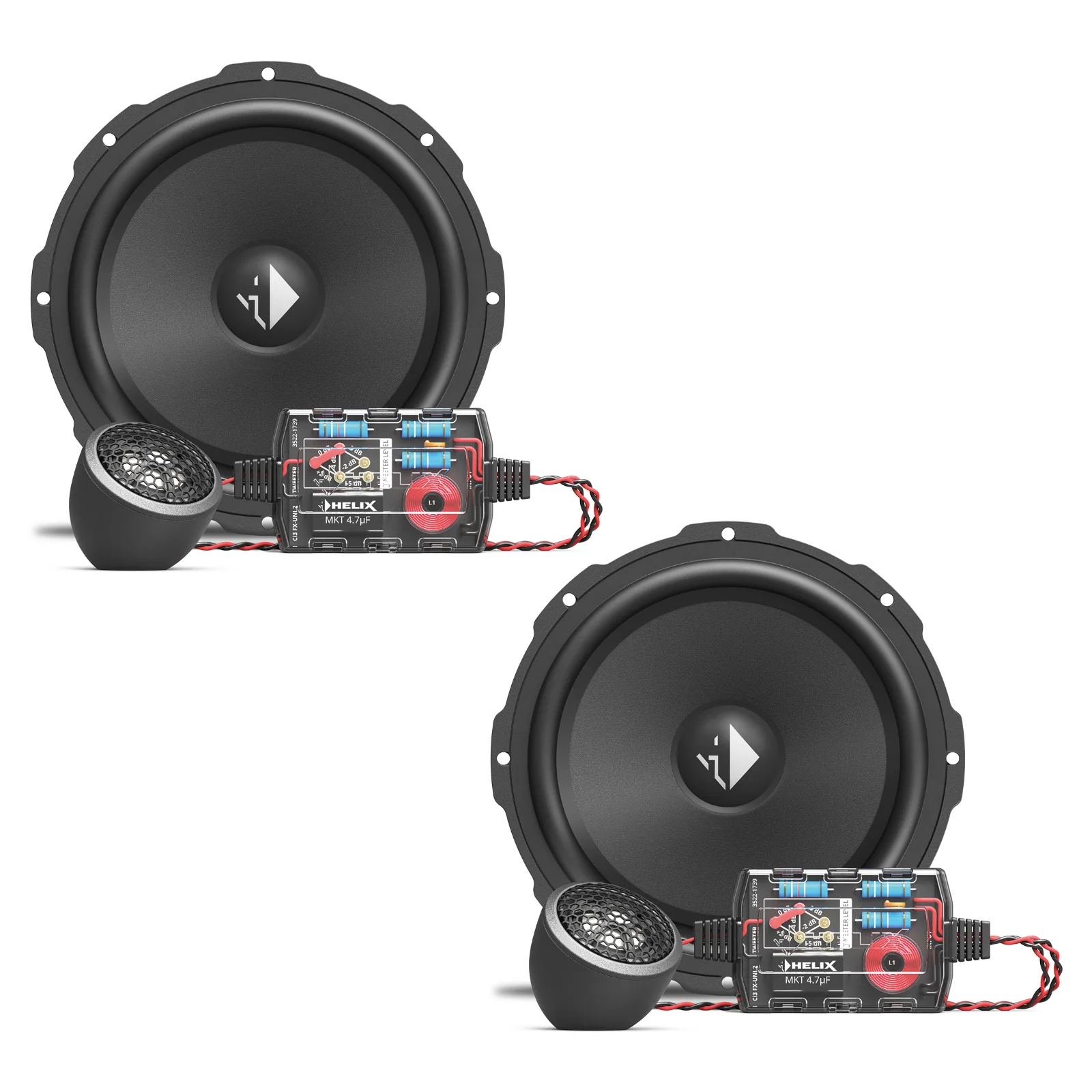 Helix Compose i3 Ci3 K165.2FM-S2 Component 6.5 Inch FlexMount Speakers 100w RMS