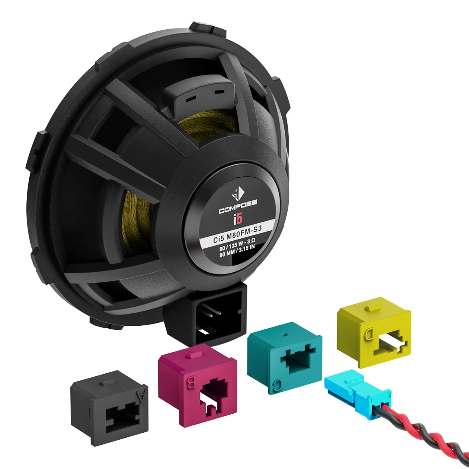 Helix Compose i5 Ci5 M80FM-S3 Midrange Speakers 3 Inch 80 mm FlexMount 90w RMS - Image 4