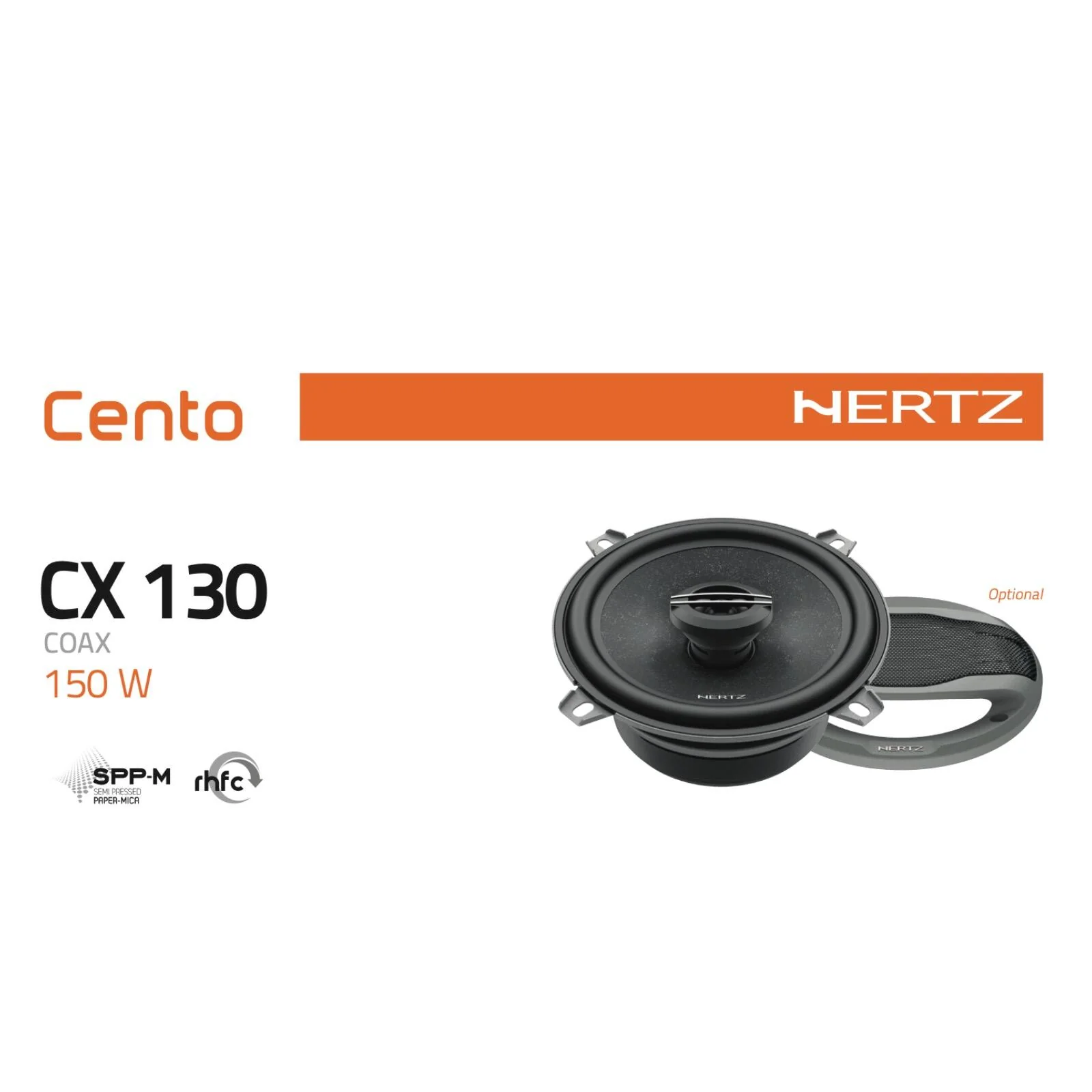 Hertz Cento CX 130 5.25 Inch 13cm 2 Way Car Door Coaxial Speakers 50w RMS Pair - Image 4