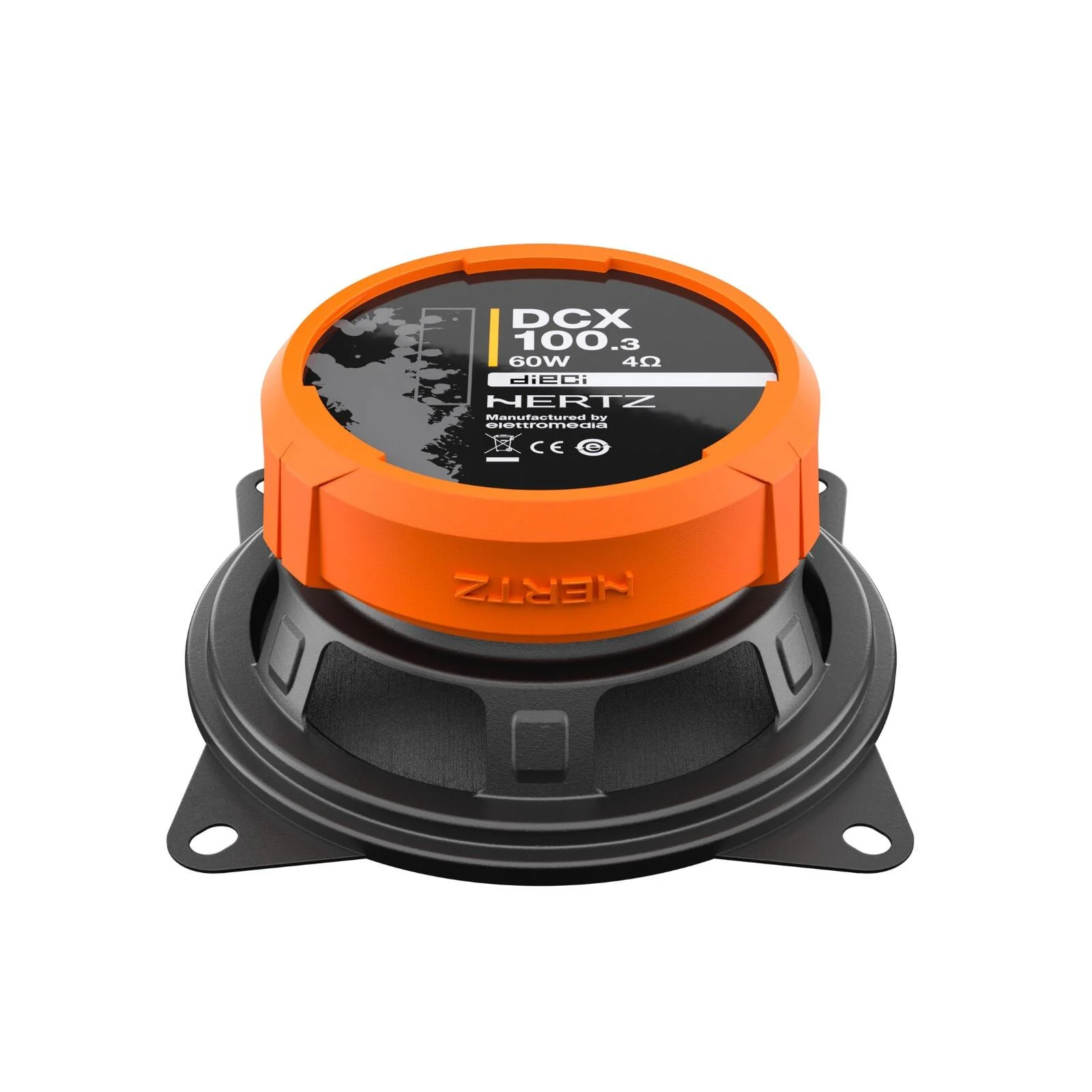 Hertz Dieci DCX 100.3 4" 10cm 2 Way Car Door Dash Coaxial Speakers 30w RMS Pair - Image 3
