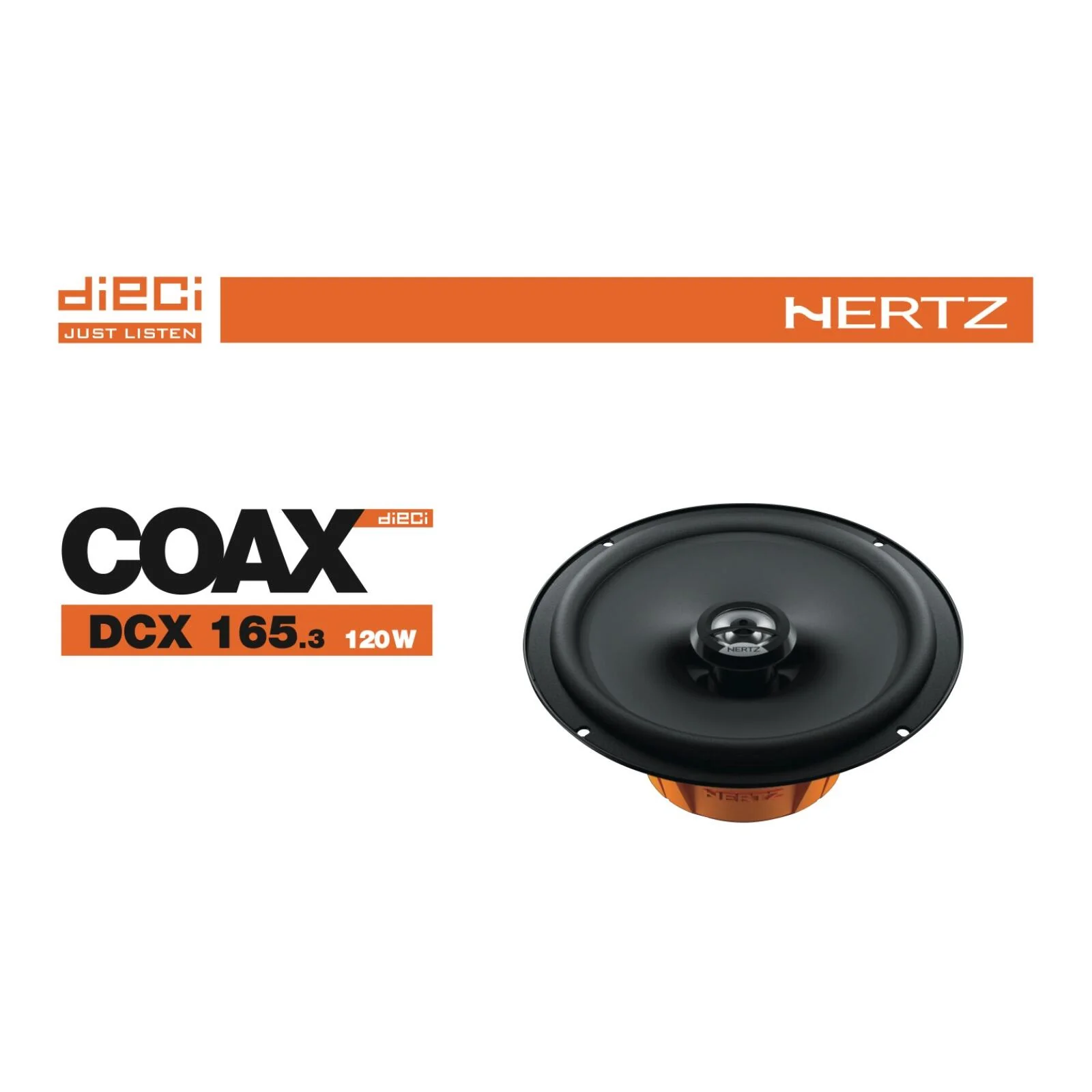 Hertz Dieci DCX 165.3 6.5" 16.5cm 2 Way Car Door Coaxial Speakers 60w RMS Pair - Image 4