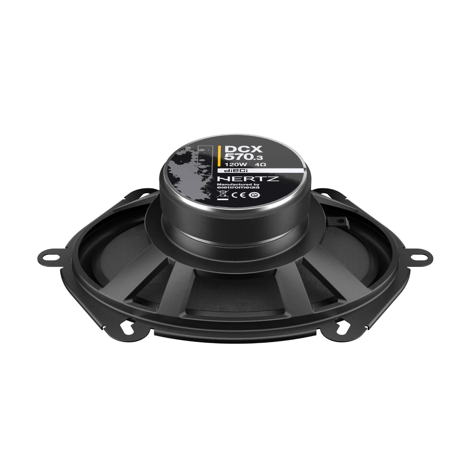 Hertz Dieci DCX 570.3 5x7" 2 Way Car Door Shelf Coaxial Speakers 60w RMS Pair - Image 3