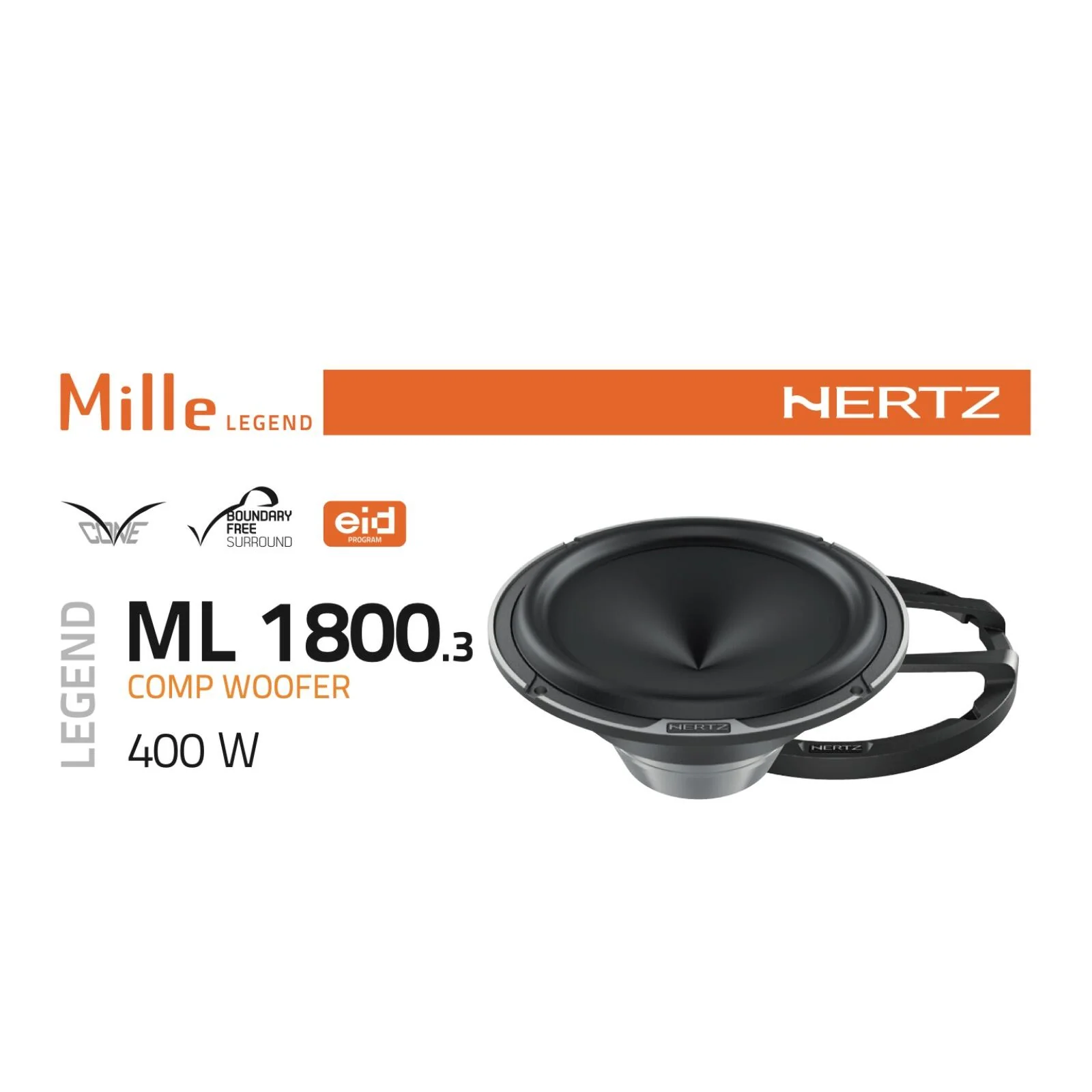 Hertz Mille Legend ML 1800.3 7 Inch 18cm Midrange Woofer Speaker 200w RMS Pair - Image 6