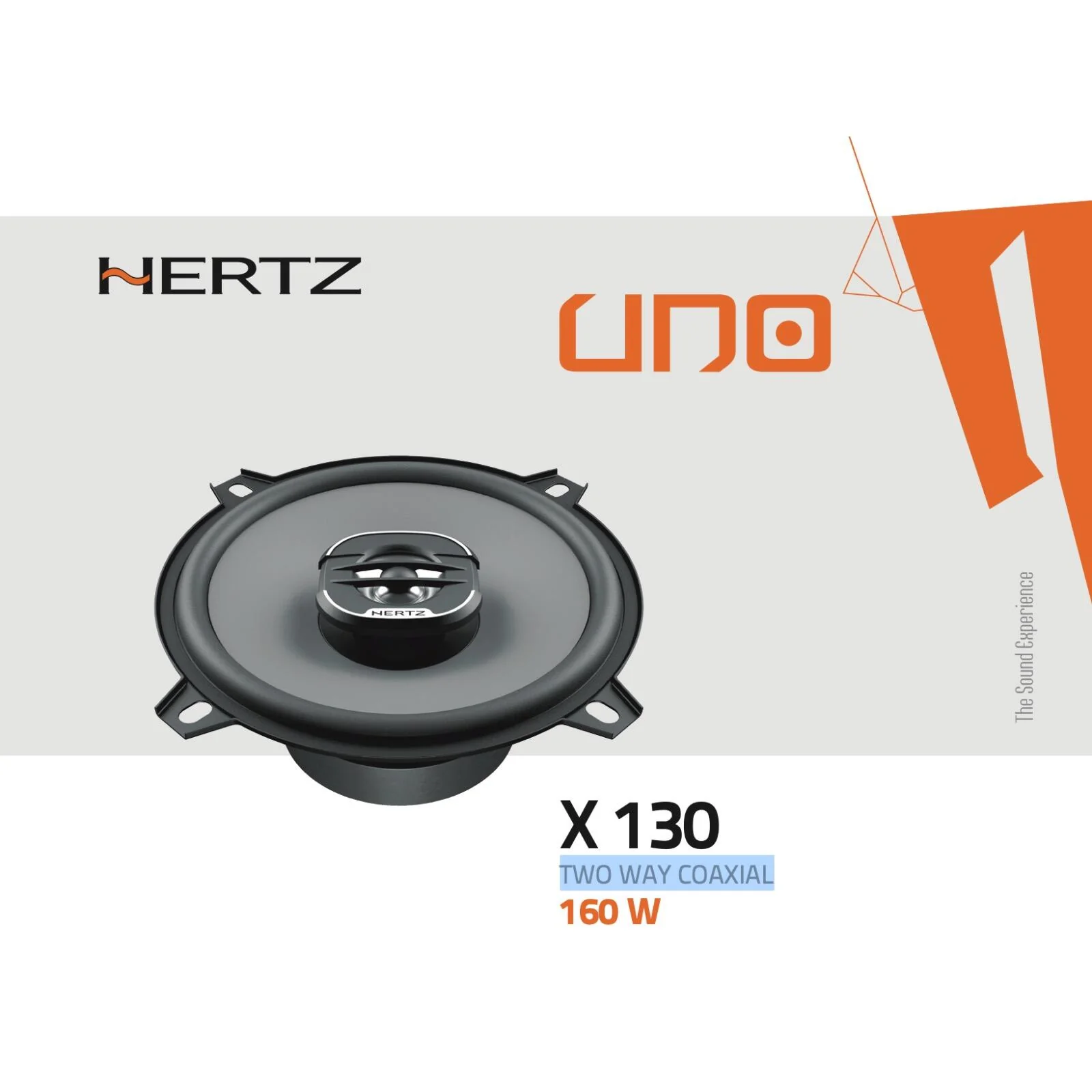Hertz UNO X 130 5" 13cm 130mm 2 Way Car Door Coaxial Speaker Kit 40w RMS Pair - Image 4
