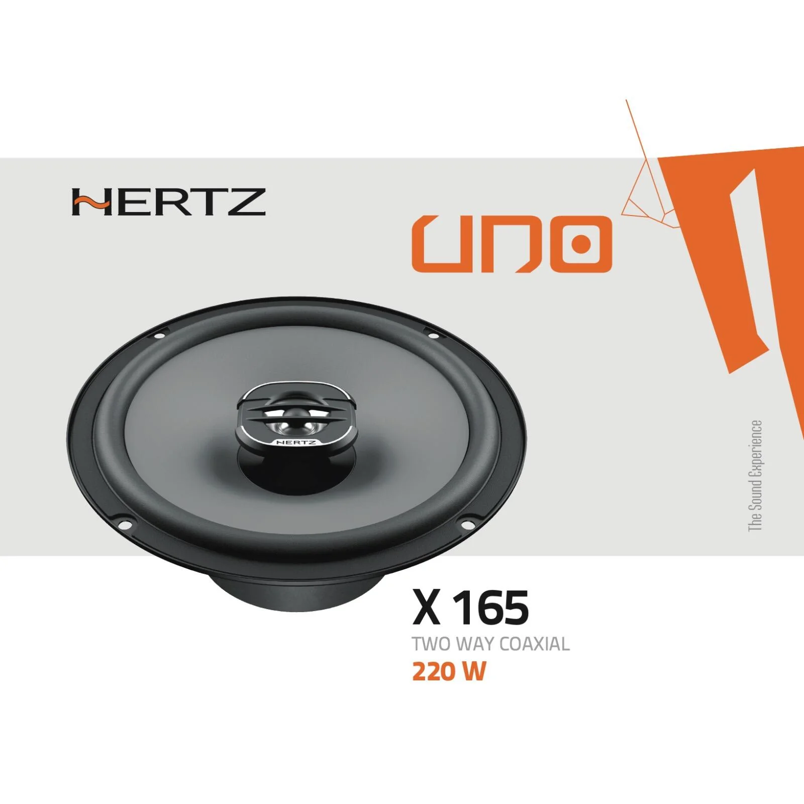 Hertz UNO X 165 6.5" 16.5cm 2 Way Car Van Door Coaxial Speakers 55w RMS Pair - Image 4