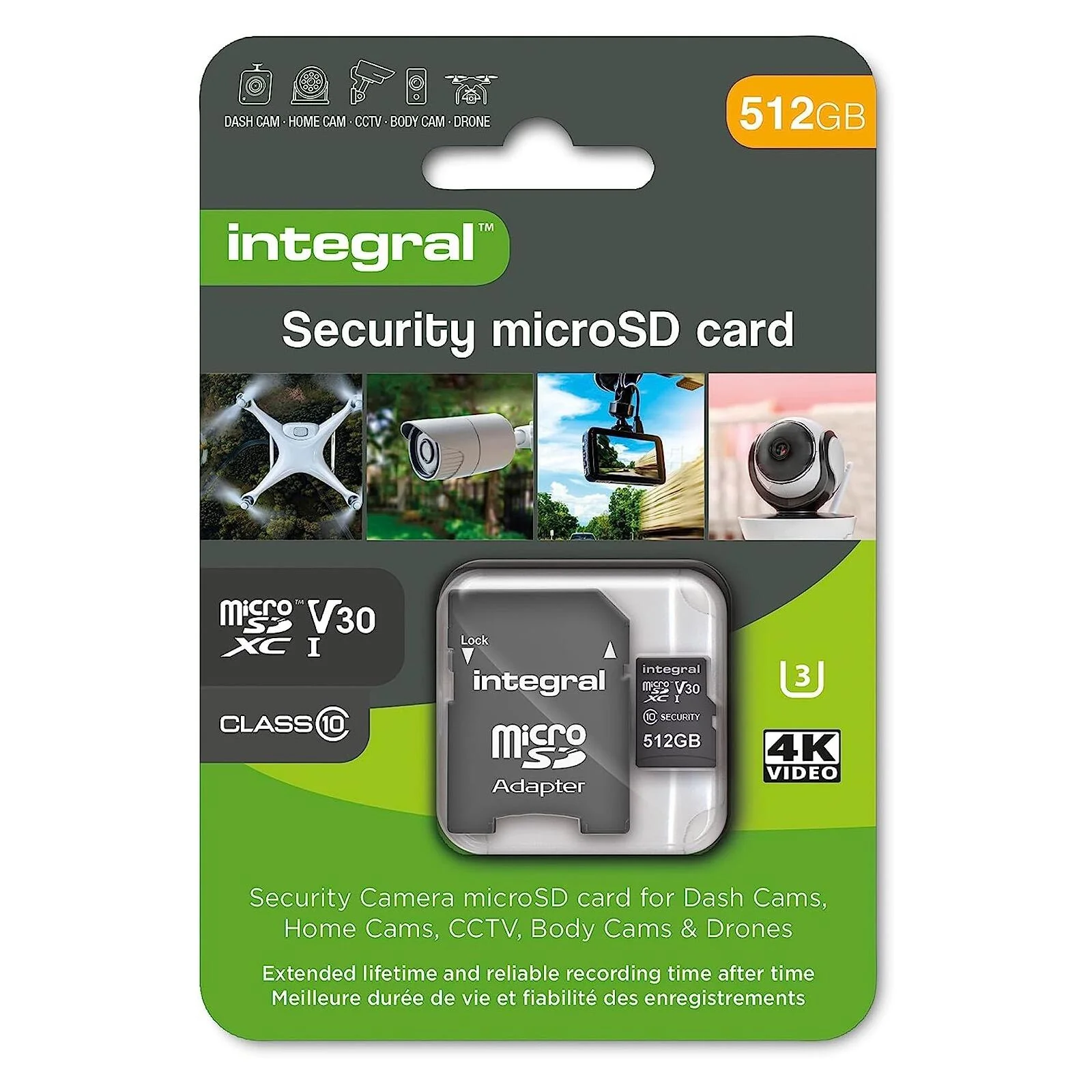 Integral 512GB Dash Cam Micro SD Card High Endurance Home Security CCTV Drones - Image 6