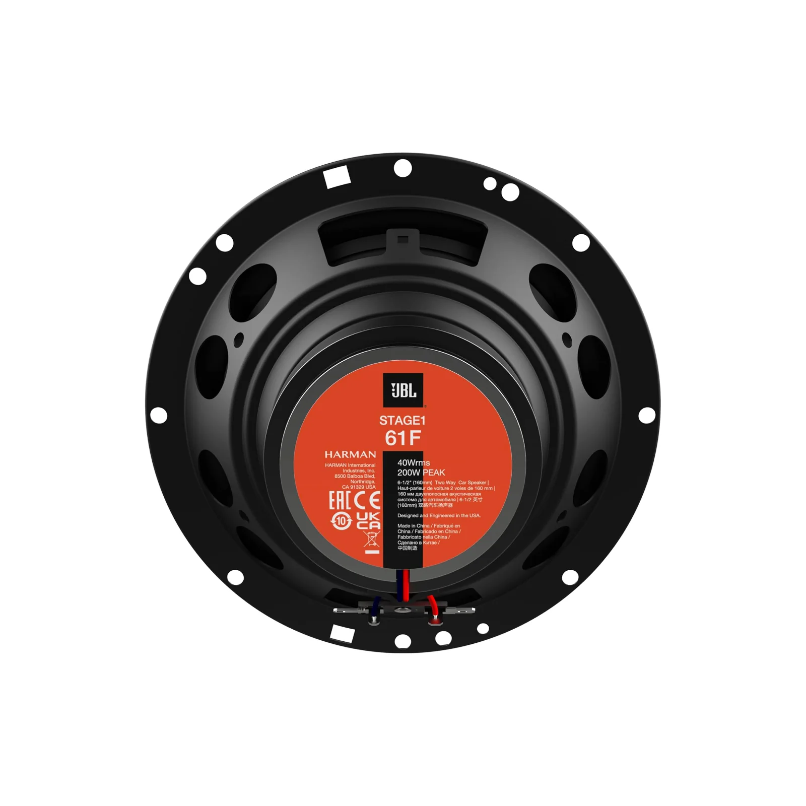 JBL Stage 1 61F 6.5 Inch 2 Way Coaxial Car Door Speakers 40w RMS Pair - Image 4