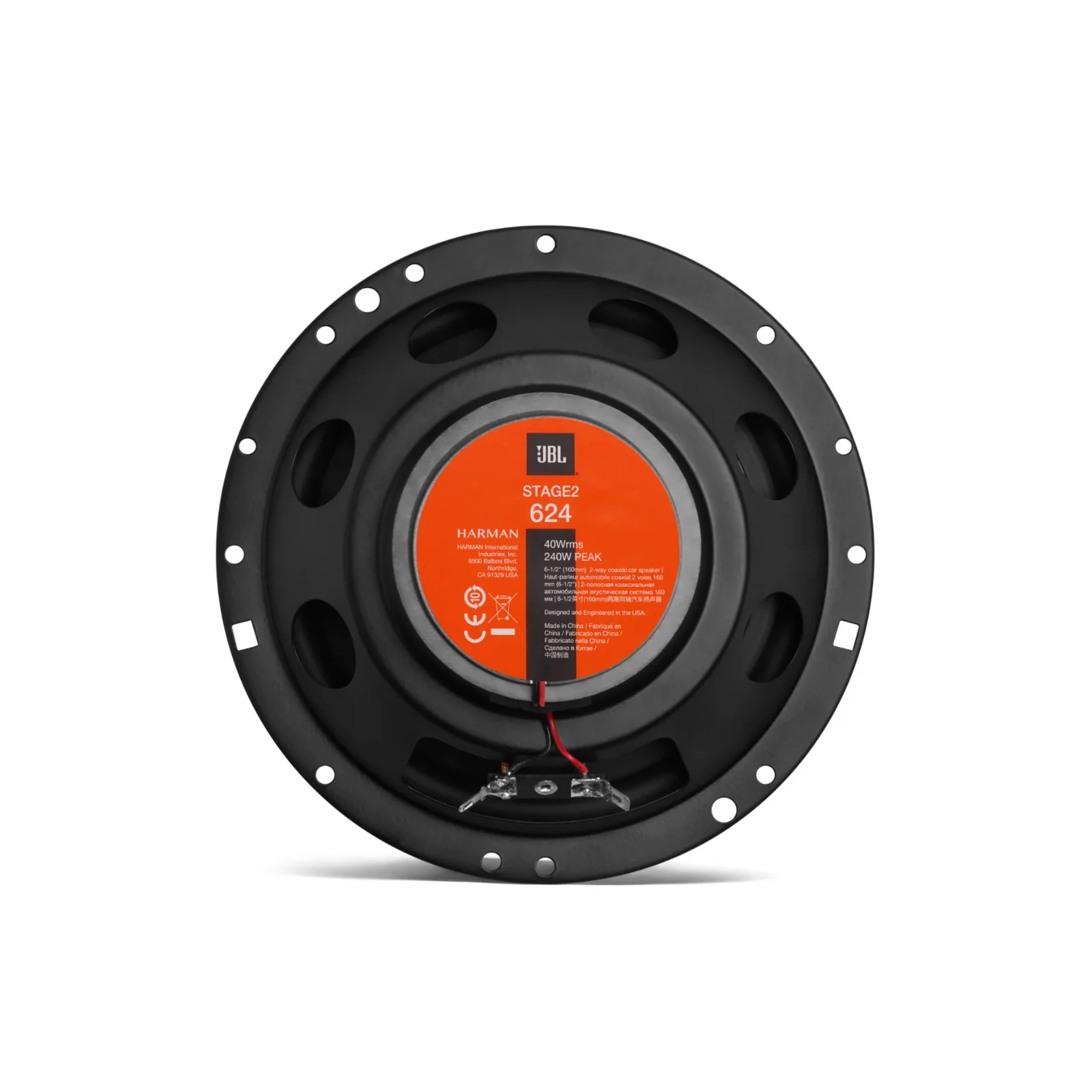 JBL Stage 2 624 6.5 Inch 2 Way Coaxial Car Door Speakers 40w RMS Pair - Image 3