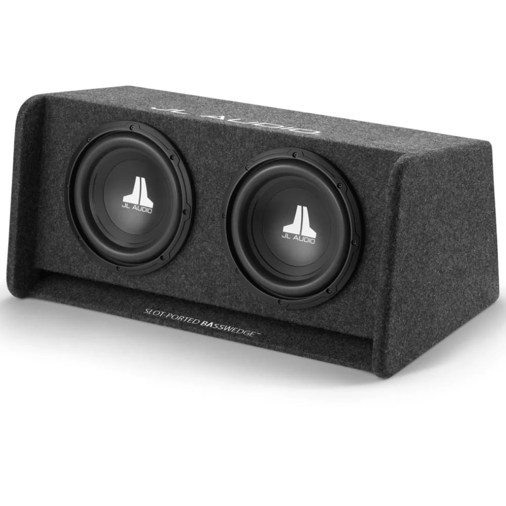 JL Audio CP210-W0v3 10" 25cm Dual 10W0v3 BassWedge Ported Subwoofer 600w RMS