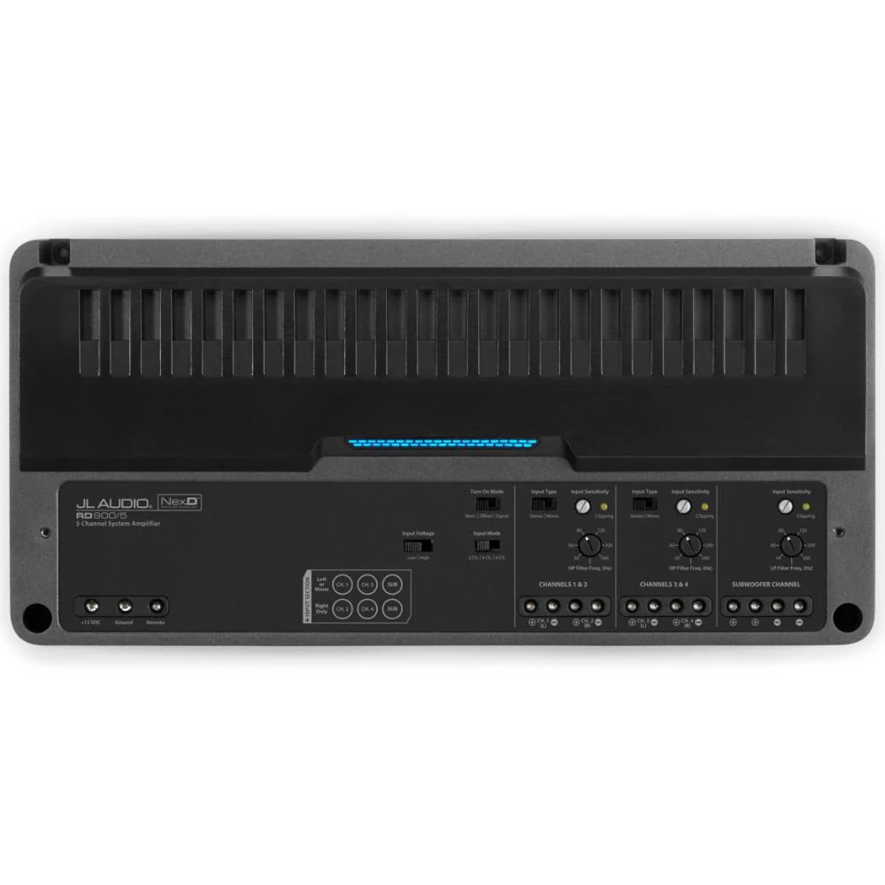 JL Audio RD900/5+ RD Series 5 Channel Stereo Subwoofer Amplifier 900w RMS - Image 5