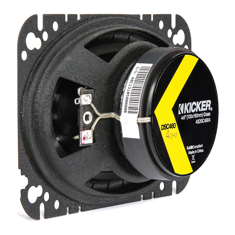 Kicker 43DSC4604 DS Series 4x6" 2 Way Car Door Shelf Coaxial Speakers 30w RMS - Image 6