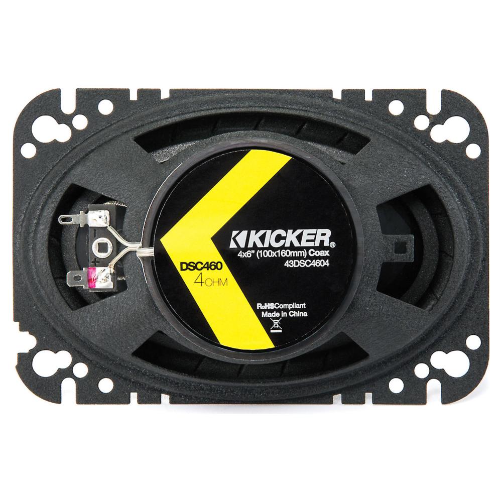 Kicker 43DSC4604 DS Series 4x6" 2 Way Car Door Shelf Coaxial Speakers 30w RMS - Image 7
