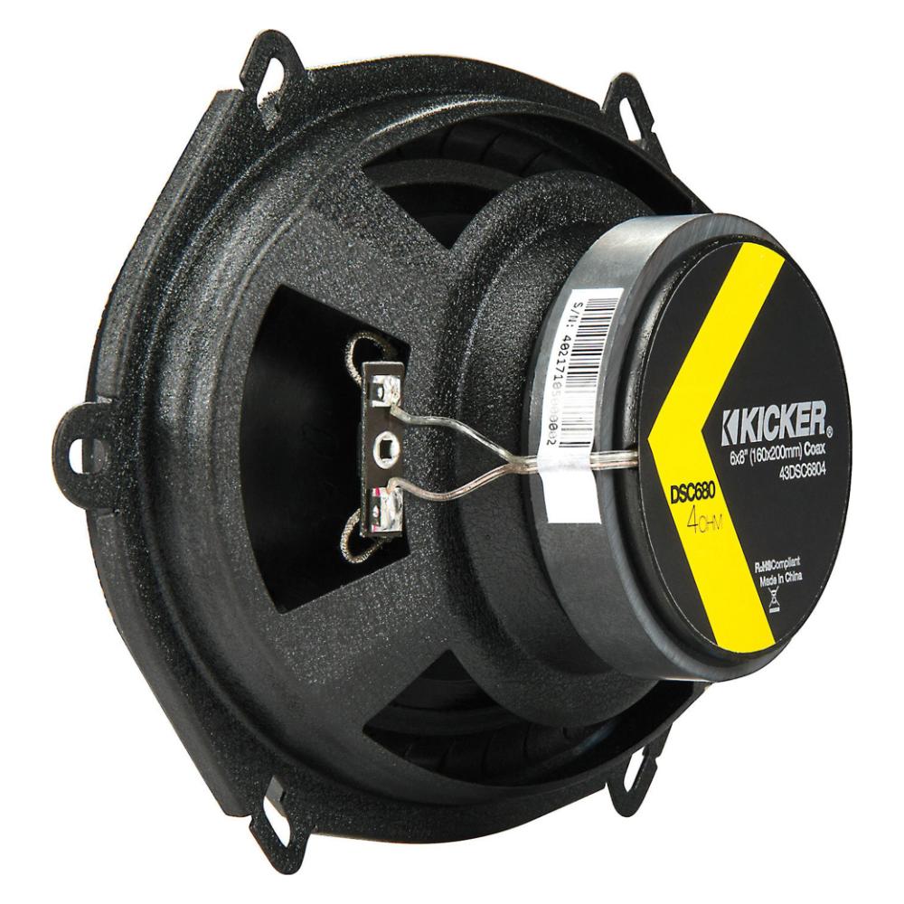 Kicker 43DSC6804 DS Series 6x8" 2 Way Car Door Shelf Coaxial Speakers 50w RMS - Image 5