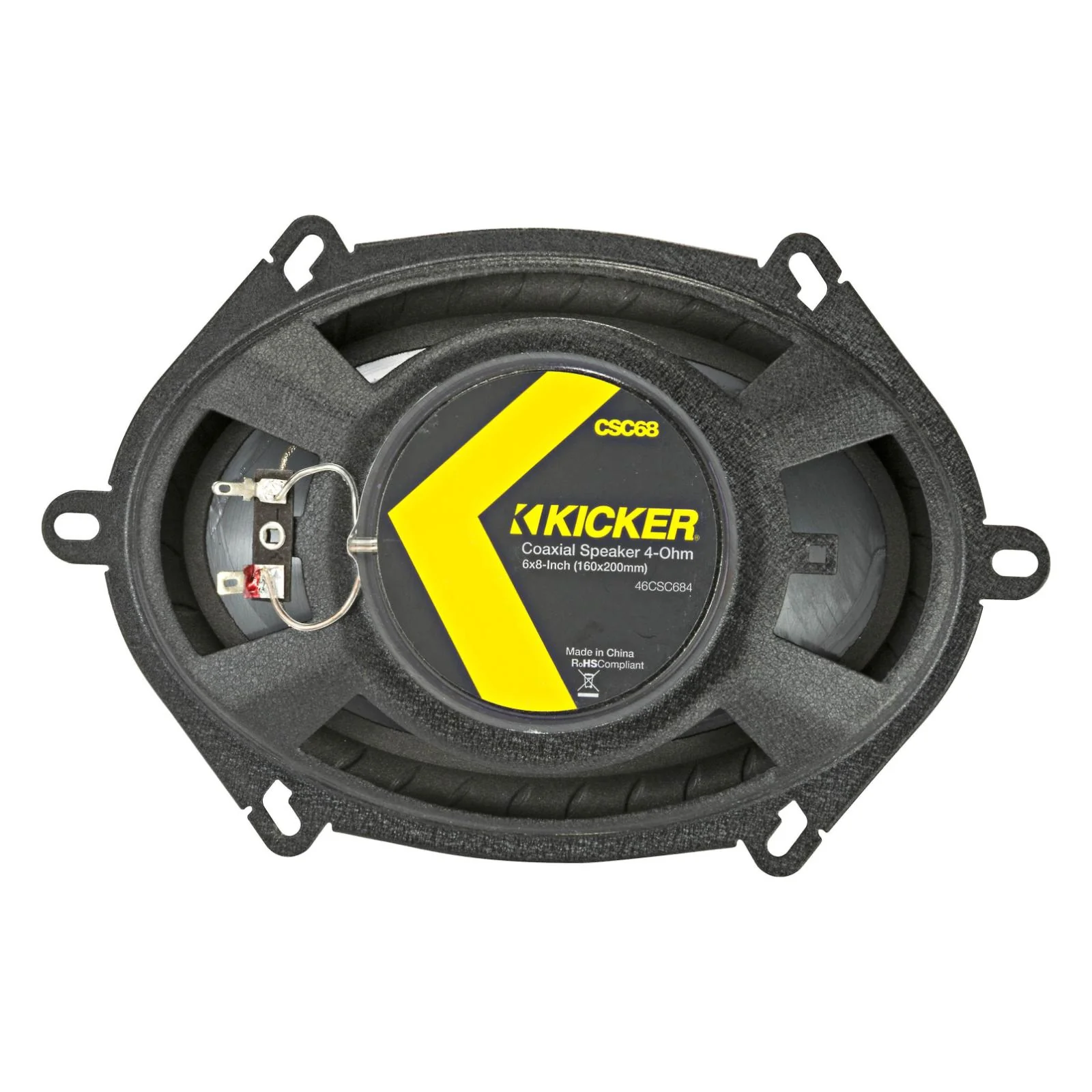 Kicker 46CSC684 CS Series 6x8" 2 Way Car Door Shelf Coaxial Speakers 75w RMS - Image 3
