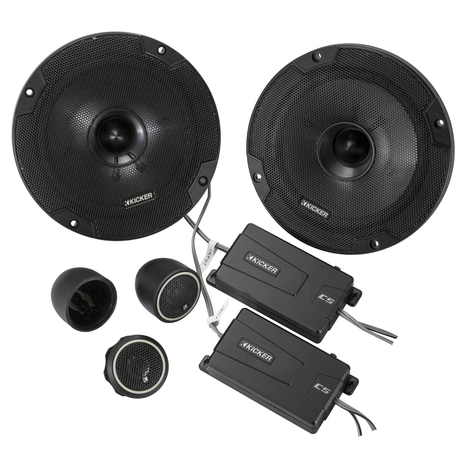Kicker 46CSS654 CS Series 6.5" 16cm 2 Way Car Door Component Speakers 100w RMS