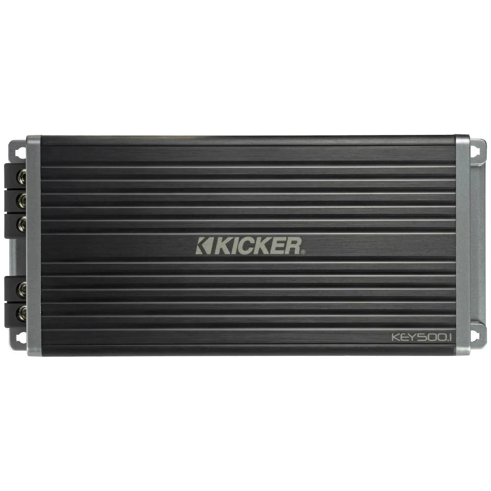 Kicker 47KEY500.1 Amp 1 Channel Smart Mono Subwoofer Car Amplifier up to 500w RMS - Image 4