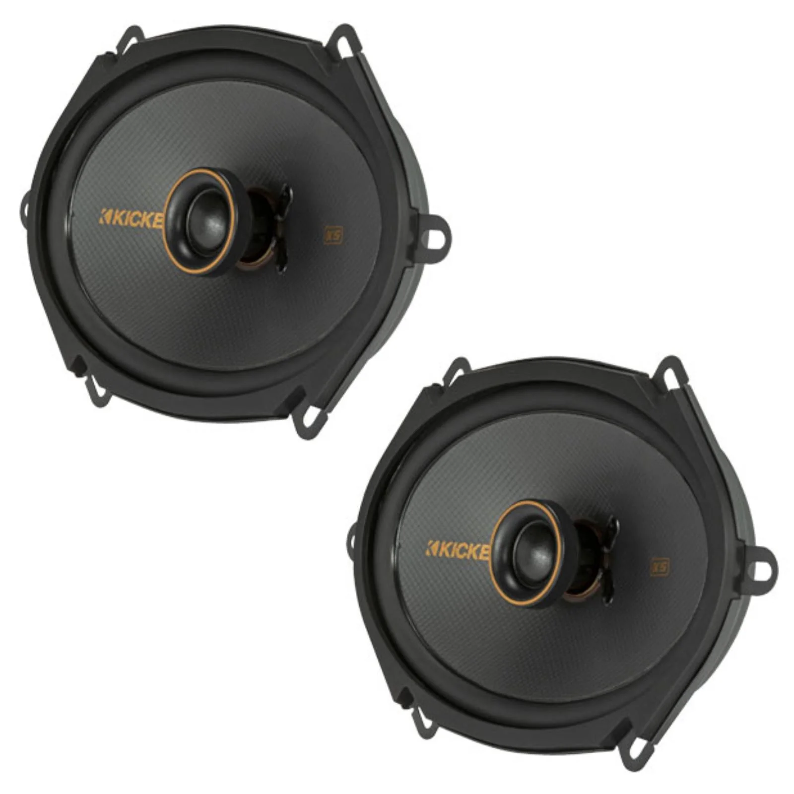 Kicker 47KSC6804 KS Series 6x8" 2 Way Car Door Dash Shelf Coaxial Speakers 75w RMS