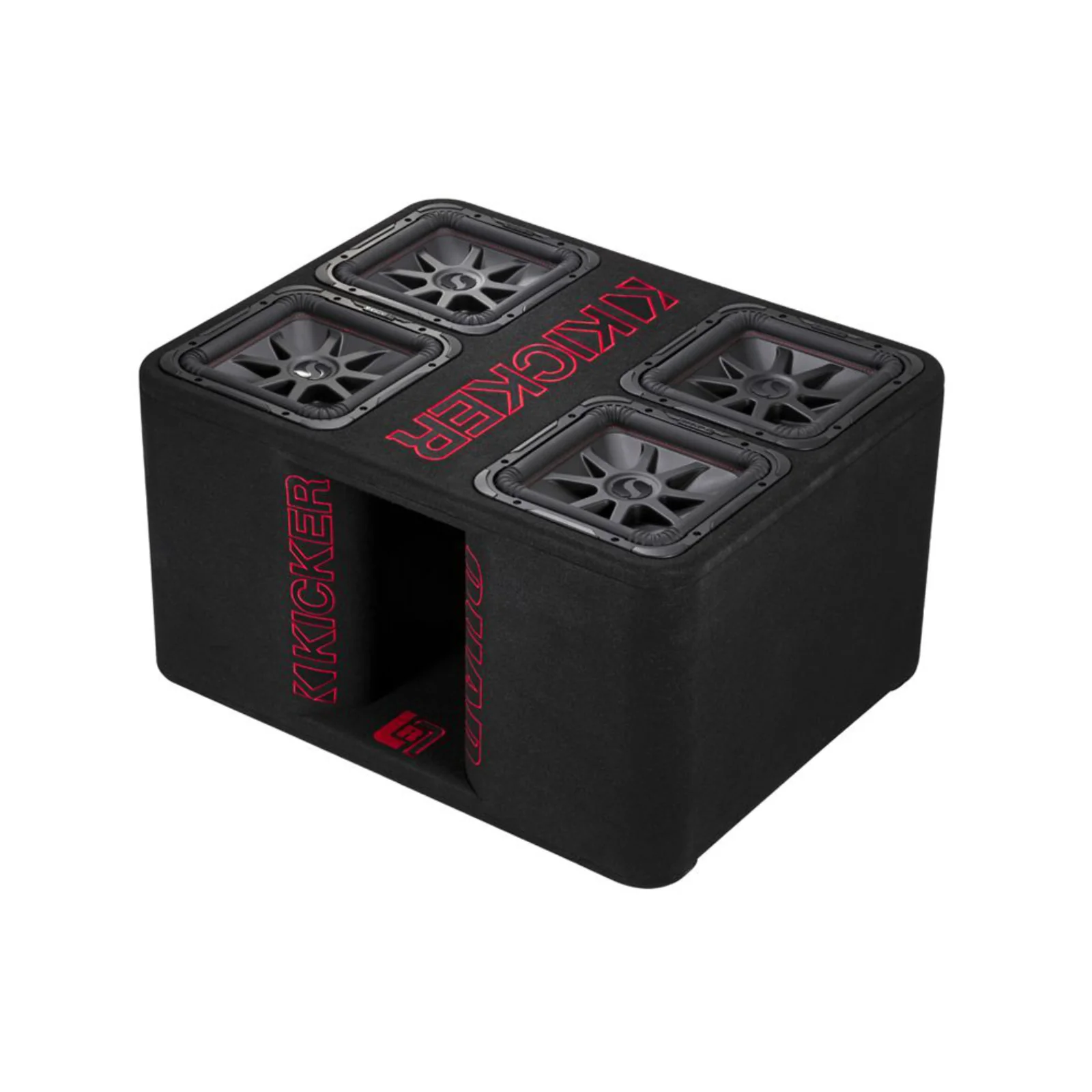 Kicker 47QL7R122 Quad 12 Inch L7R Ported Loaded Subwoofer Enclosure 2400w RMS