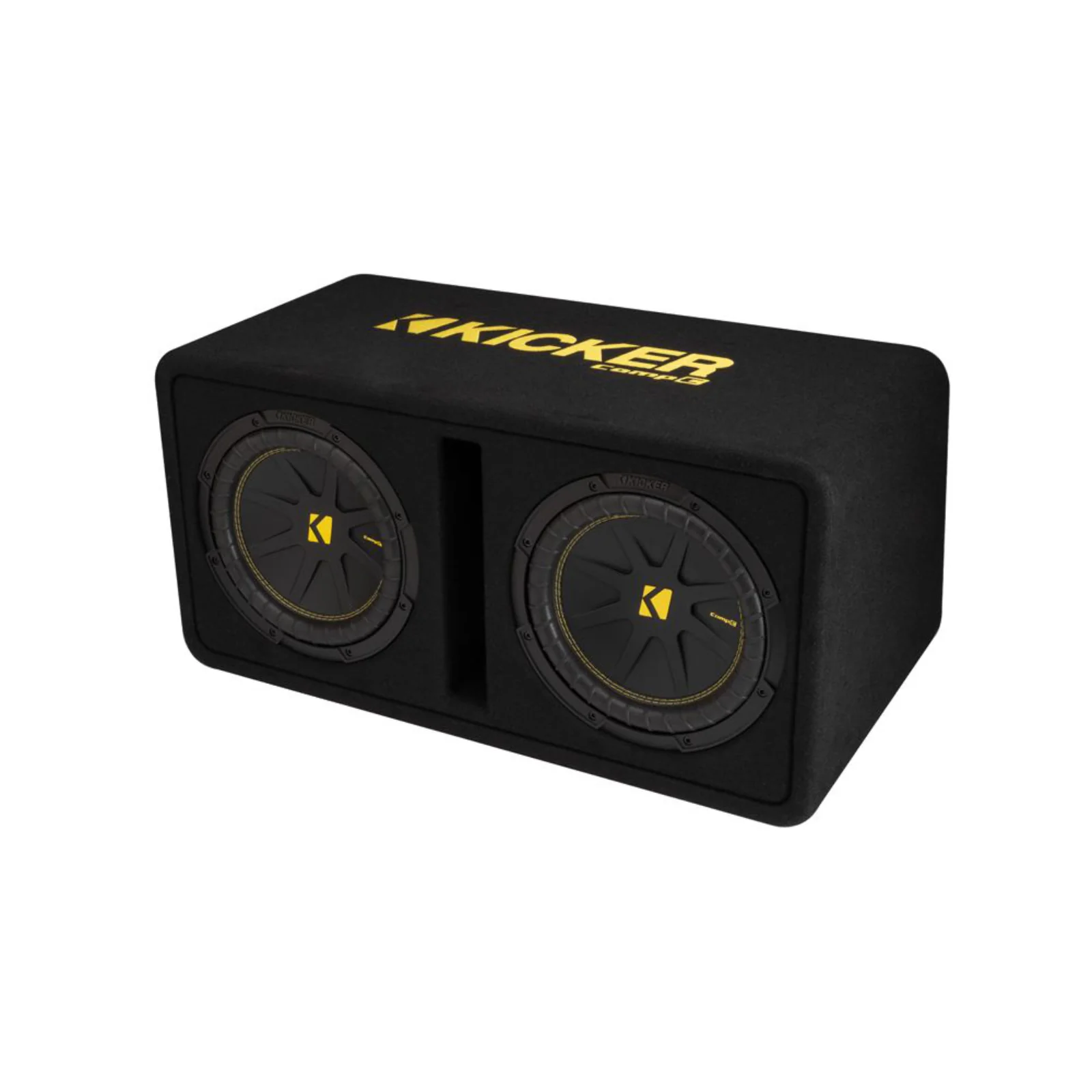 Kicker 50DCWC102 Dual 10 Inch CompC Ported Loaded Subwoofer Enclosure 300w 2ohm