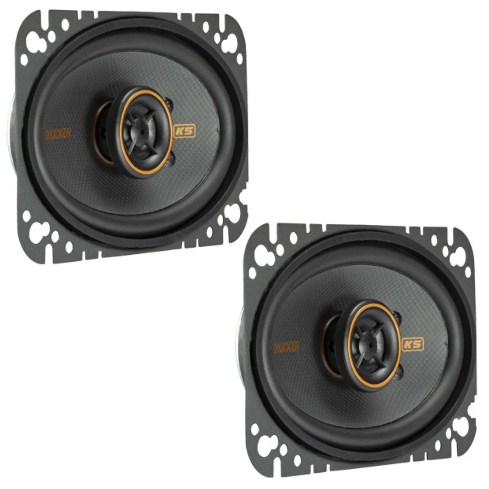 Kicker 51KSC4604 KS Series 4x6" 2 Way Car Door Dash Shelf Coaxial Speakers 75w RMS