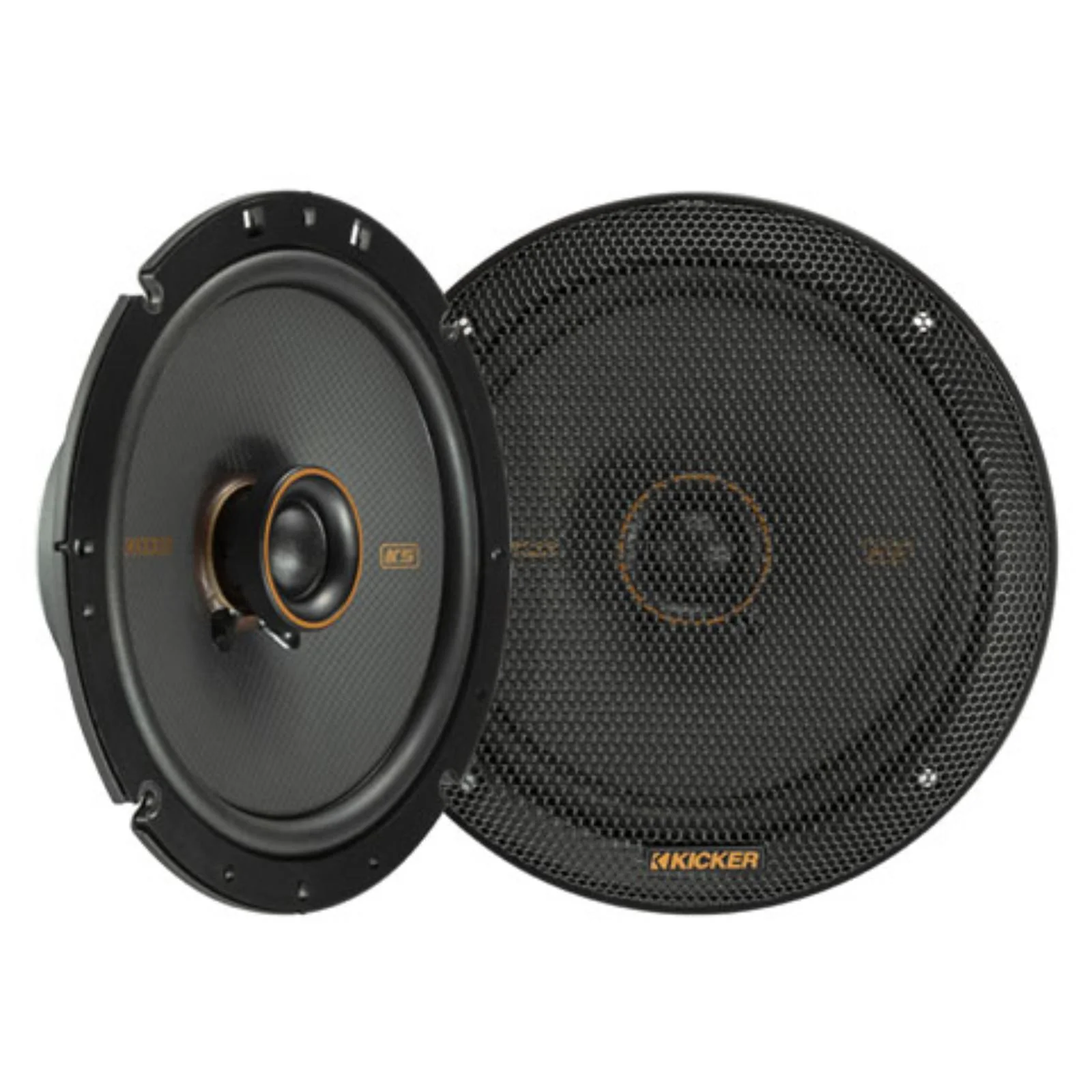 Kicker 51KSC6704 KS Series 6.75" 17cm 2 Way Car Door Coaxial Speakers 100w RMS - Image 2