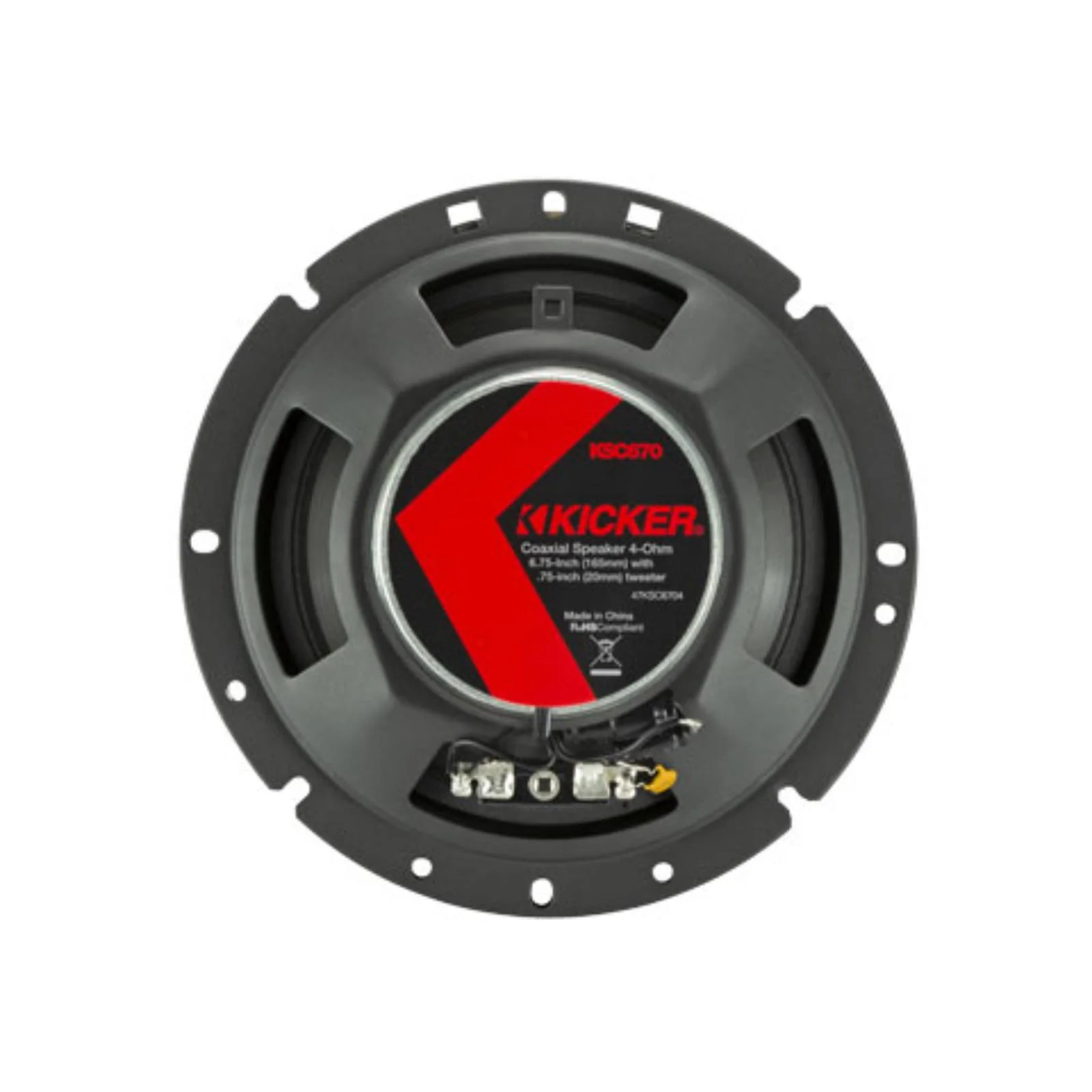 Kicker 51KSC6704 KS Series 6.75" 17cm 2 Way Car Door Coaxial Speakers 100w RMS - Image 3