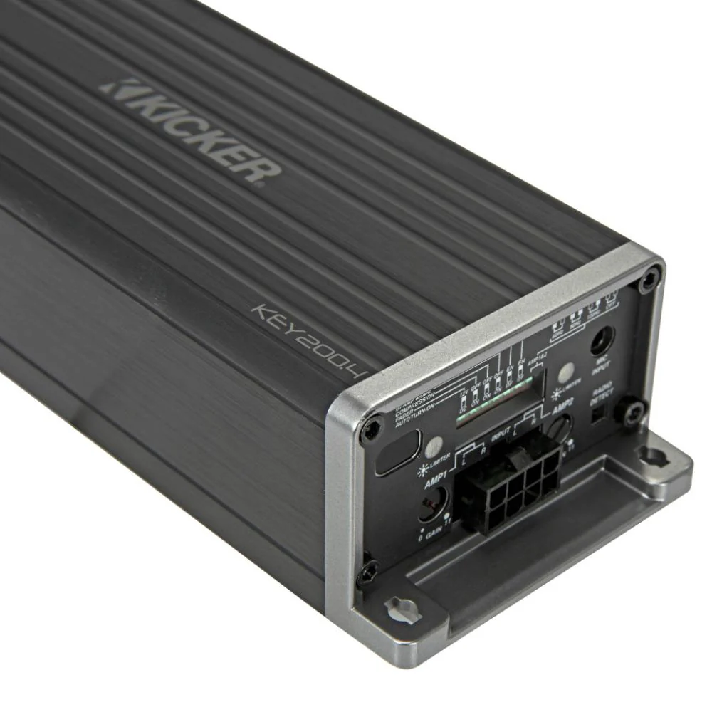 Kicker KEY200.4 Amp 4 Channel Full Range Car Smart Amplifier & DSP 4x50w - Image 5