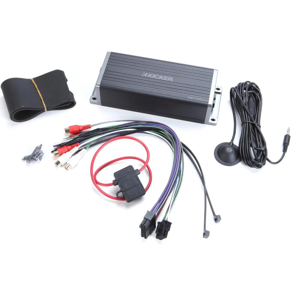 Kicker KEY200.4 Amp 4 Channel Full Range Car Smart Amplifier & DSP 4x50w - Image 6