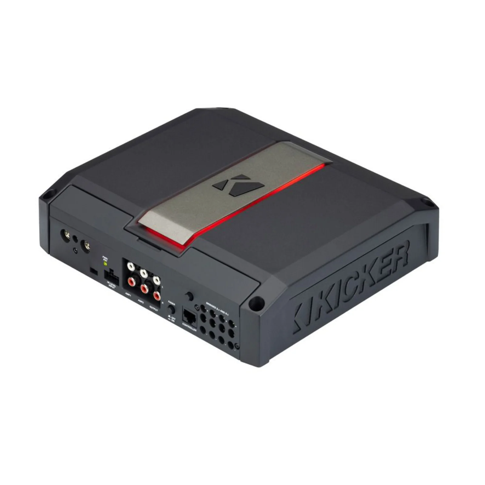 Kicker LX500.4 Amp 4 Channel Car Amplifier with DSP Features & LX Controller